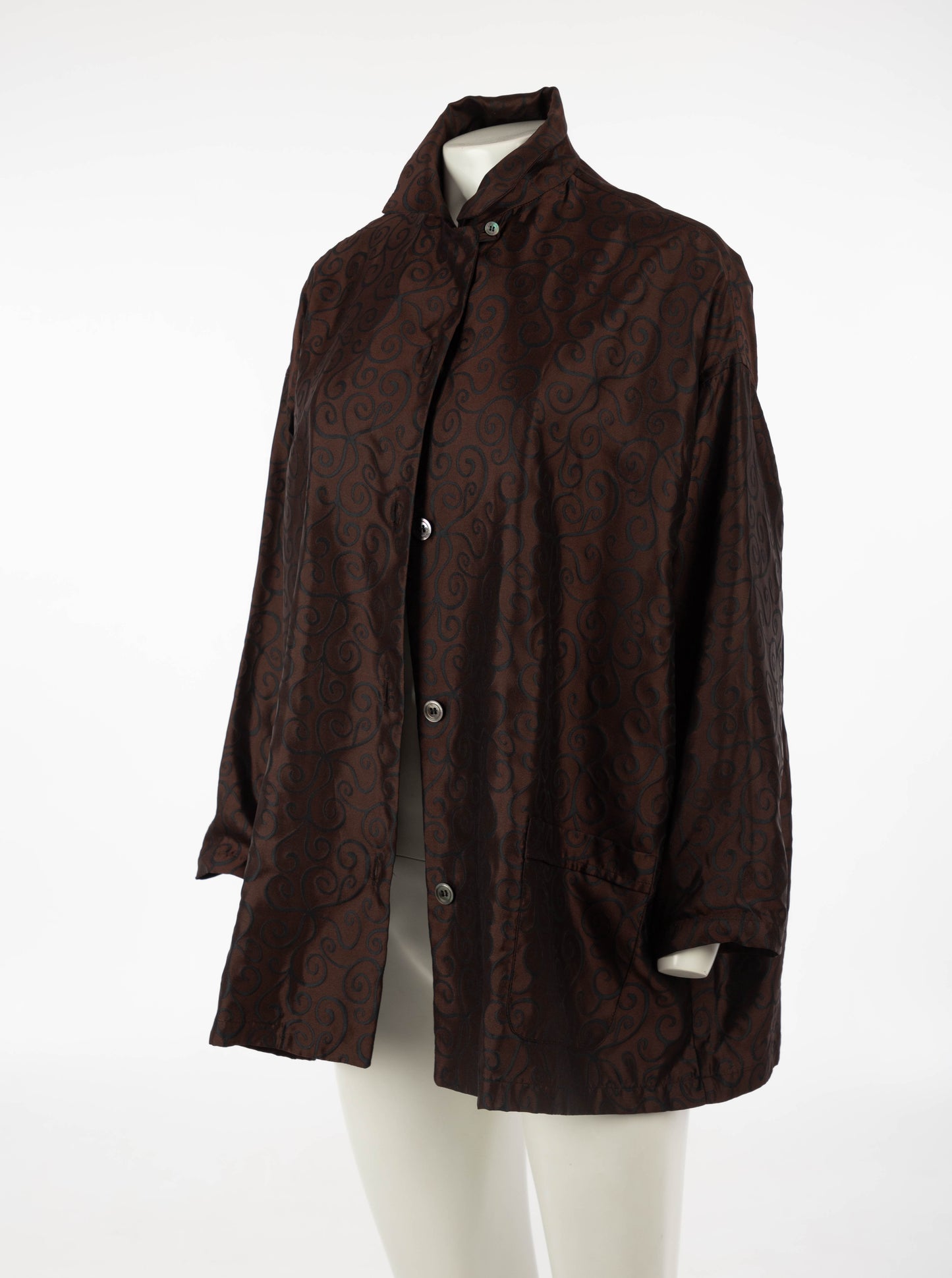 NN Studio, 10 Corso Como Silk Damask Jacket with Spiral Design