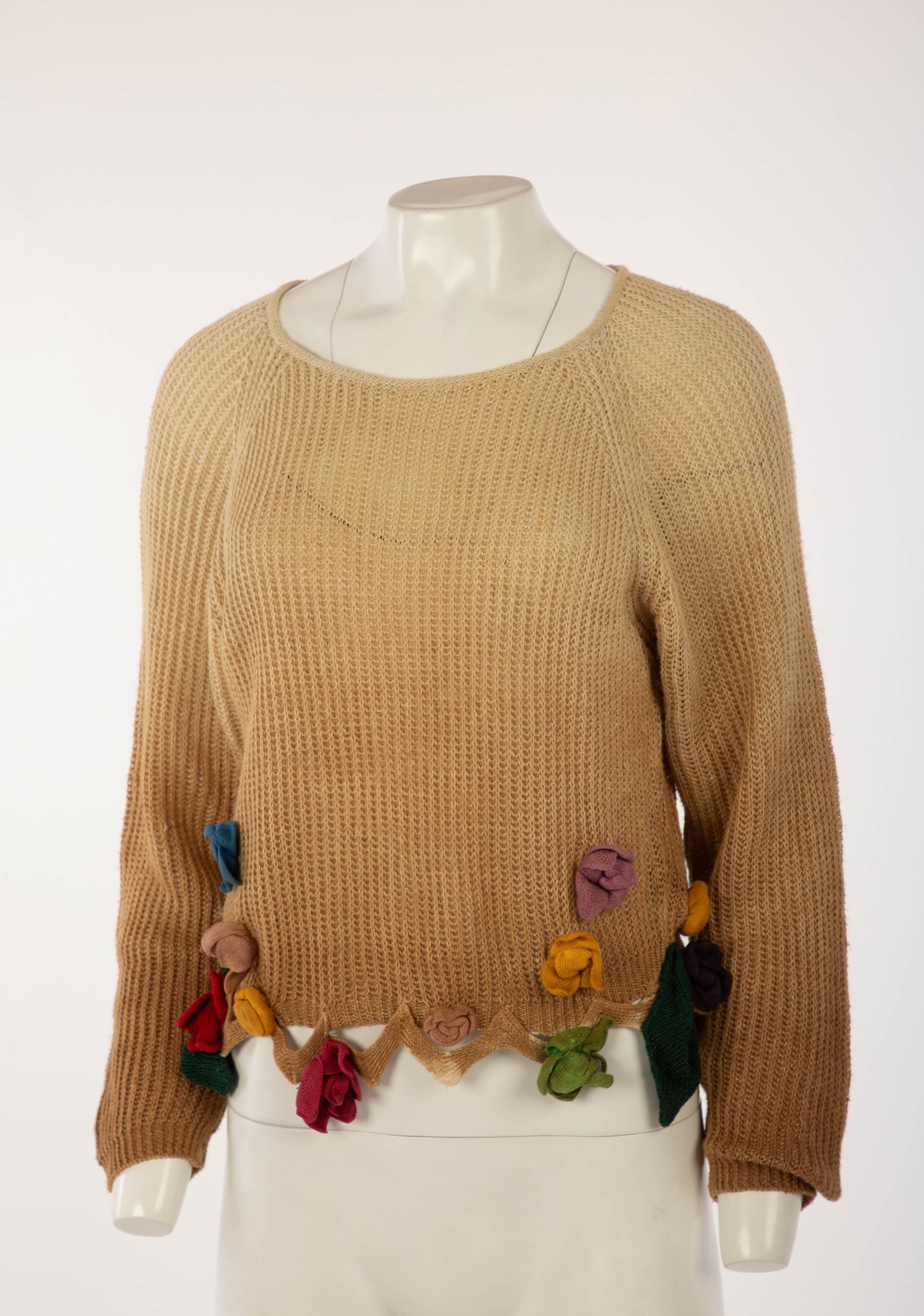 Cerini Ombre Jumper with Flower Applique