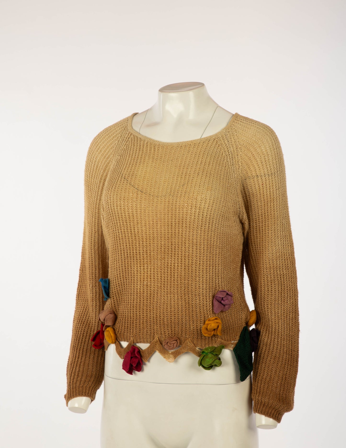 Cerini Ombre Jumper with Flower Applique