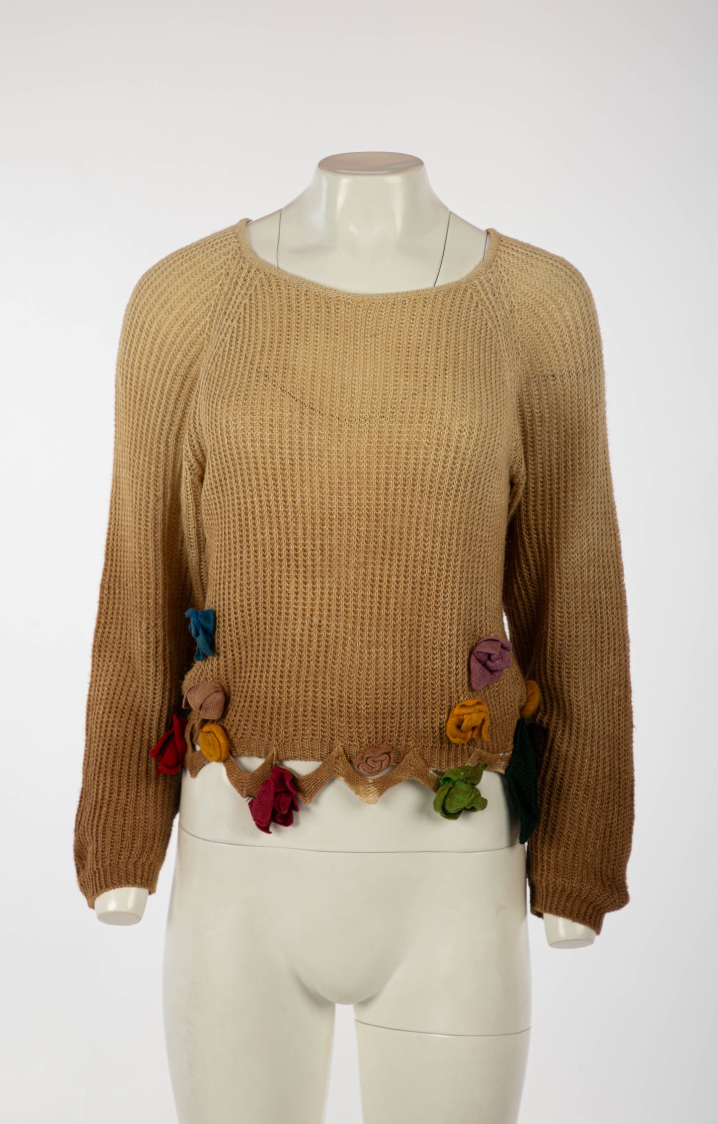 Cerini Ombre Jumper with Flower Applique