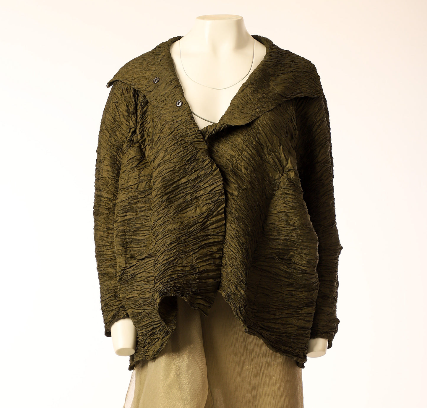 Shu Moriyama Dark Green Pleated jacket