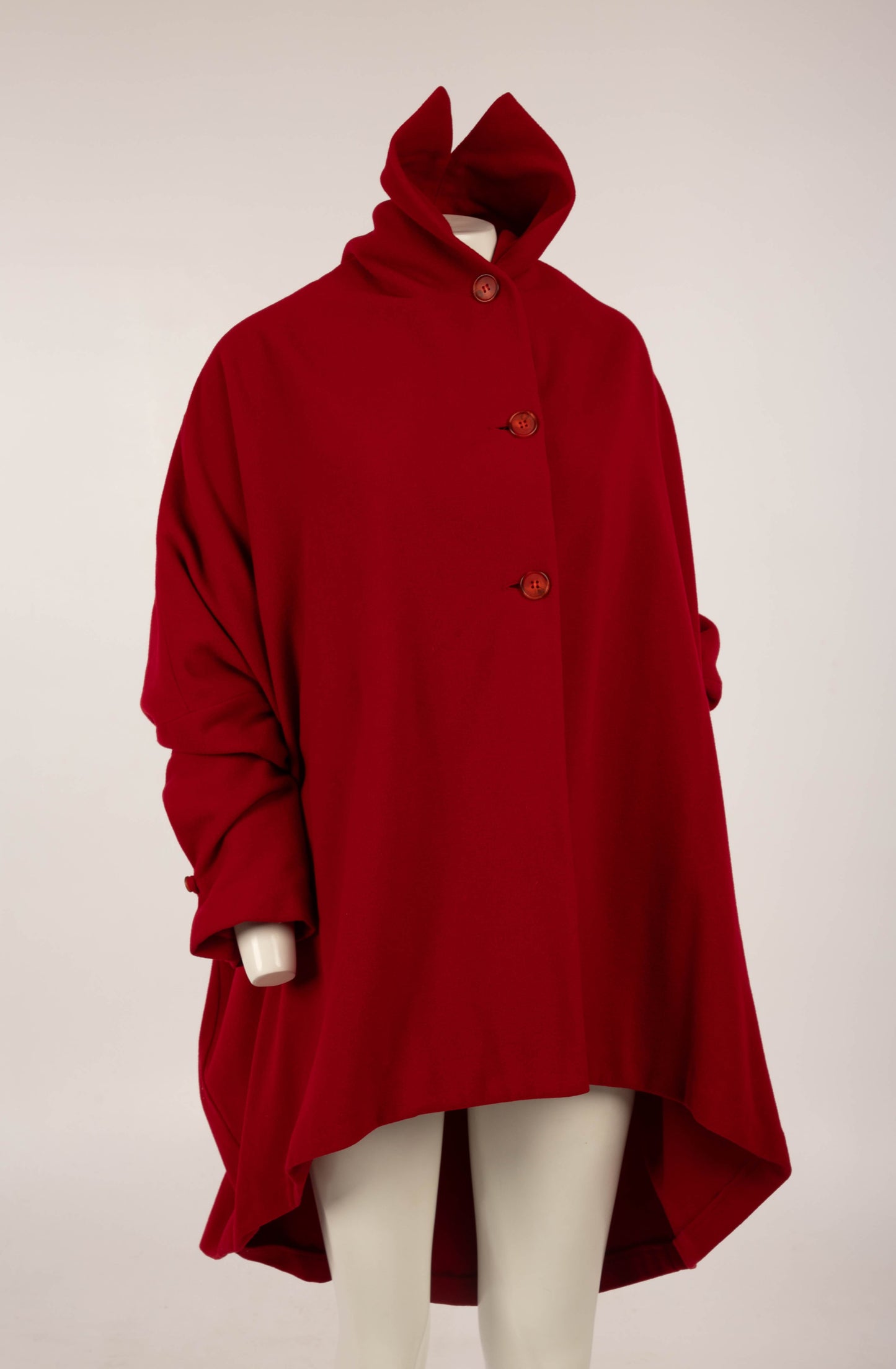 Dolce & Gabbana A/W 1990 Red Pointed Collar Coat