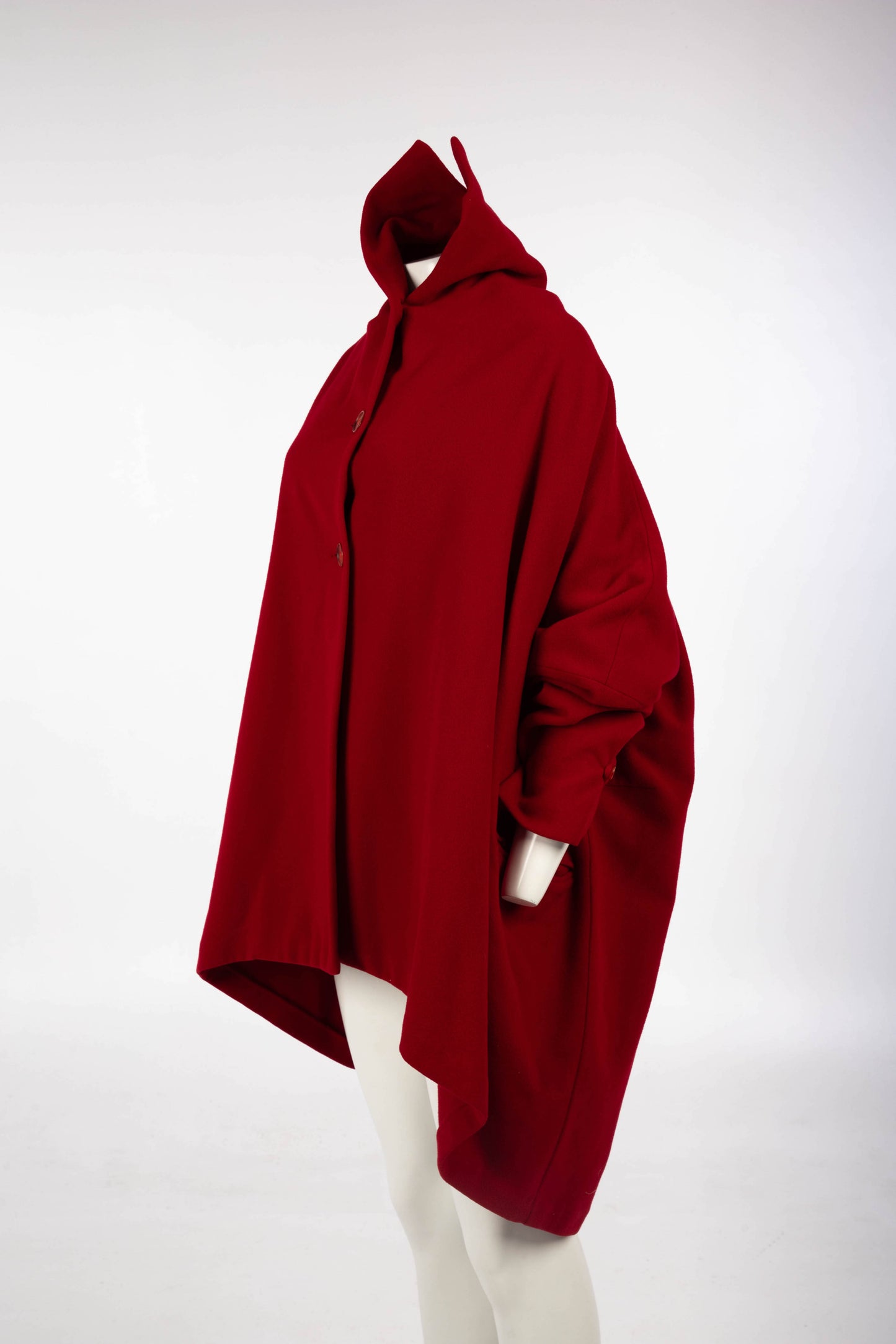 Dolce & Gabbana A/W 1990 Red Pointed Collar Coat