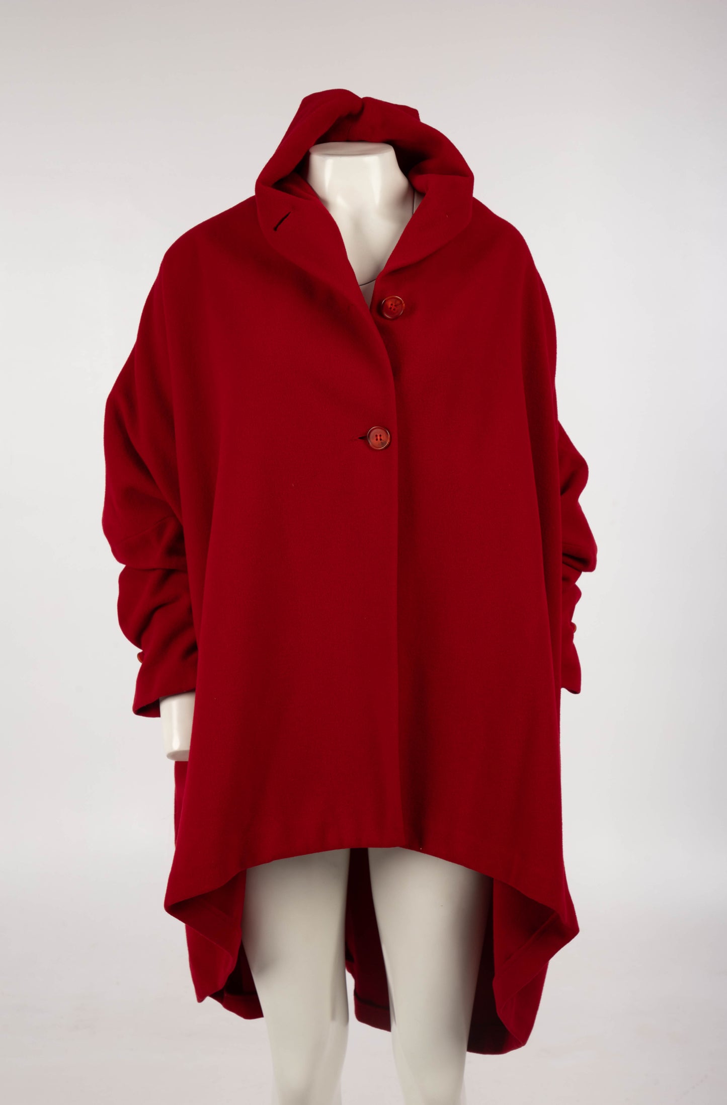 Dolce & Gabbana A/W 1990 Red Pointed Collar Coat