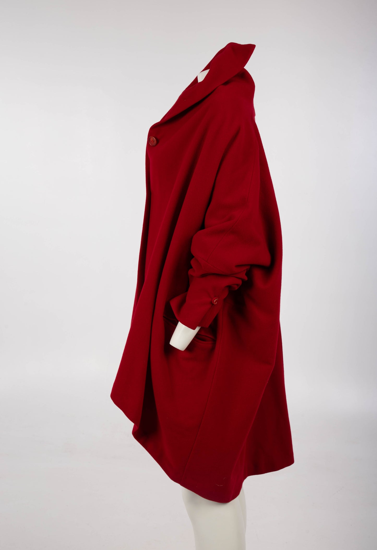 Dolce & Gabbana A/W 1990 Red Pointed Collar Coat
