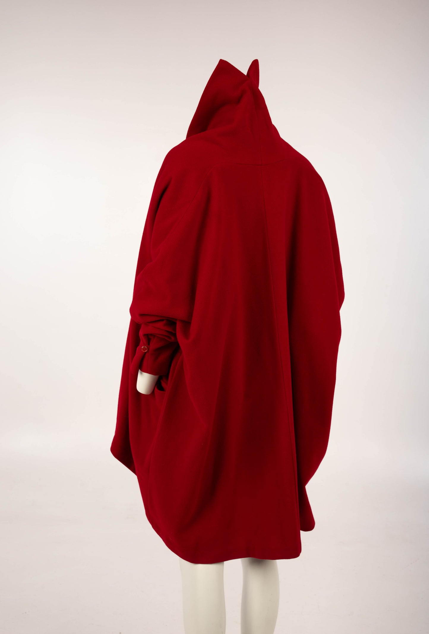 Dolce & Gabbana A/W 1990 Red Pointed Collar Coat