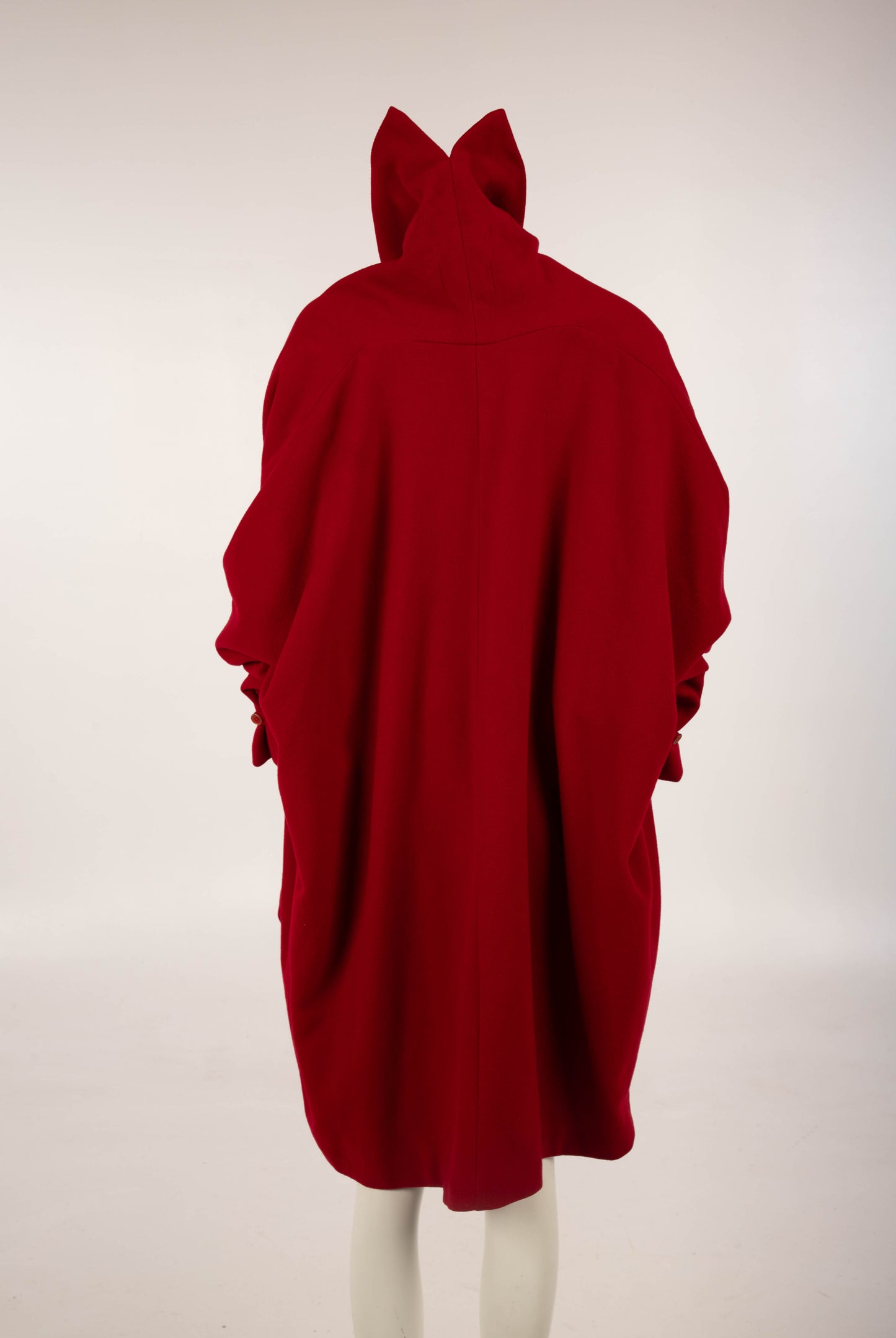 Dolce & Gabbana A/W 1990 Red Pointed Collar Coat