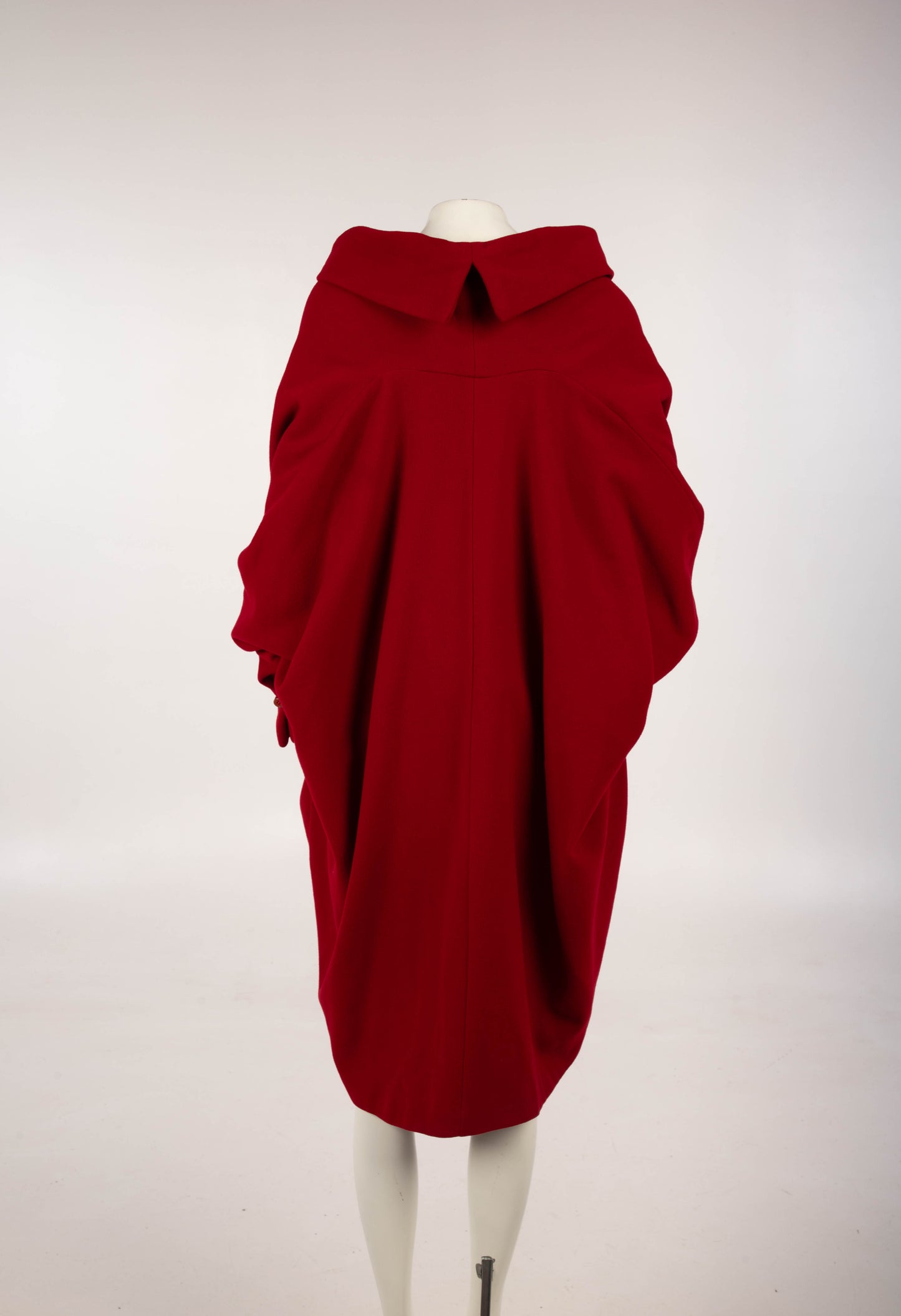 Dolce & Gabbana A/W 1990 Red Pointed Collar Coat