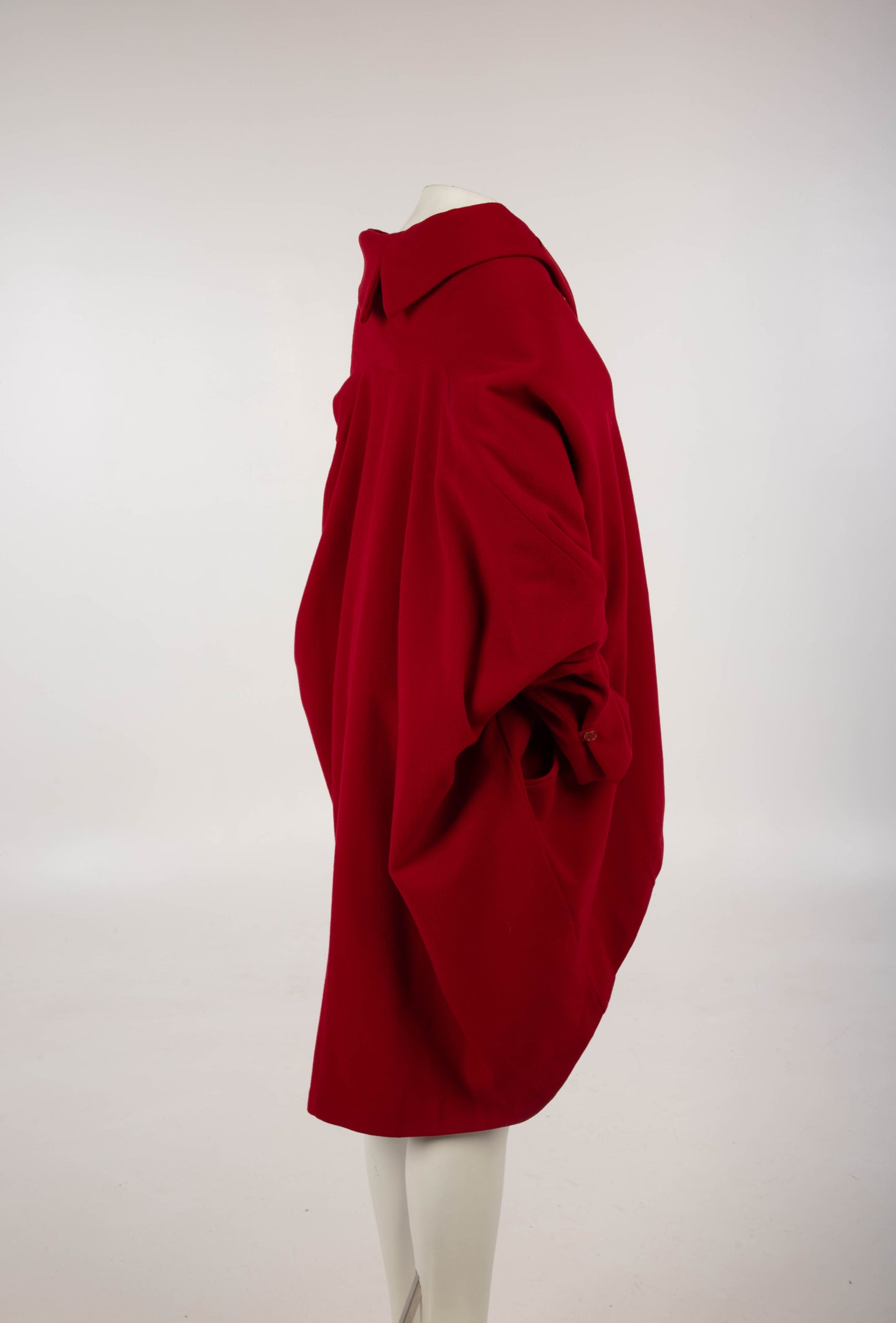 Dolce & Gabbana A/W 1990 Red Pointed Collar Coat