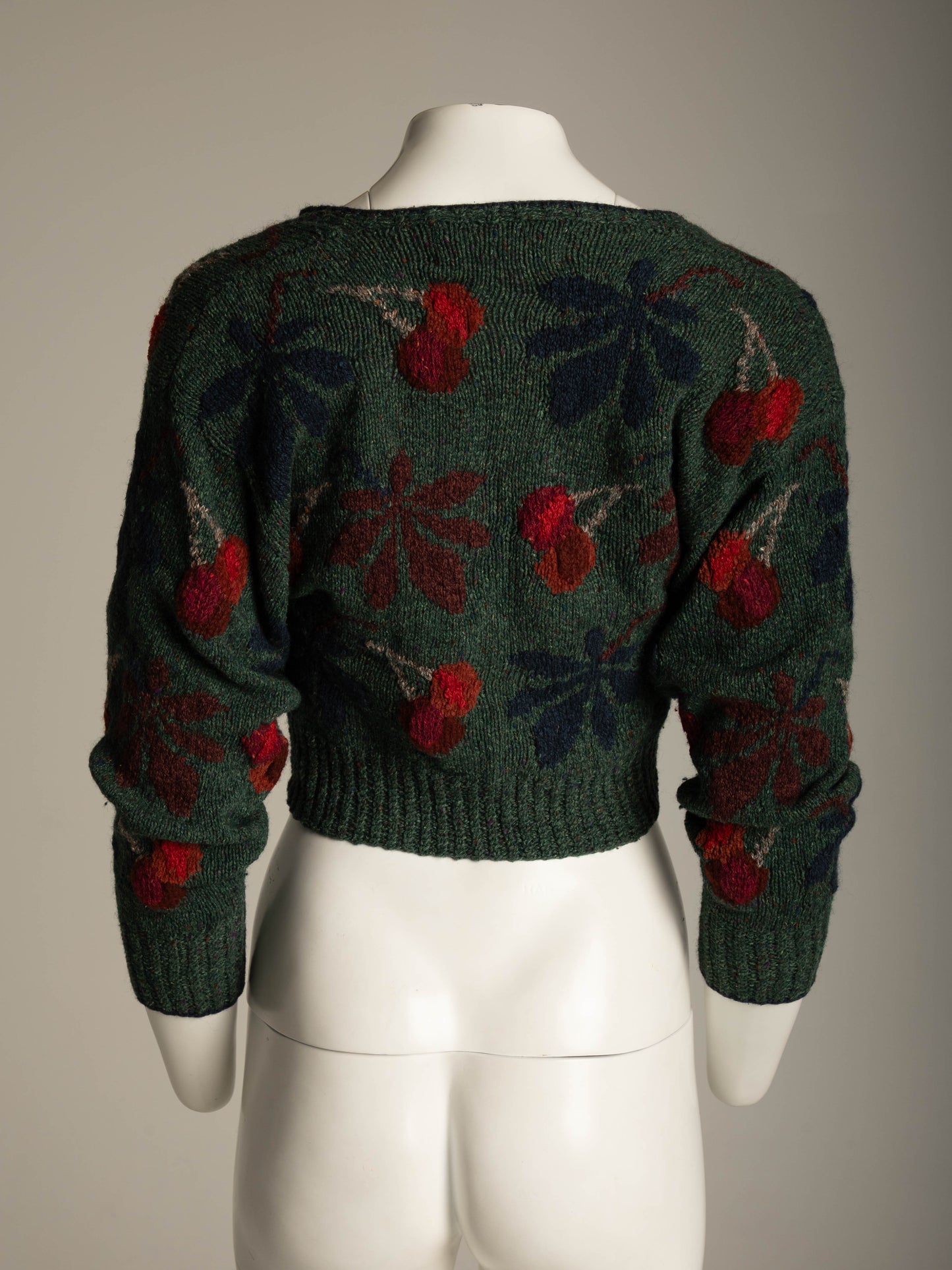 Sasha Kagan Wool and Silk Chestnut Hand Knit Cardigan