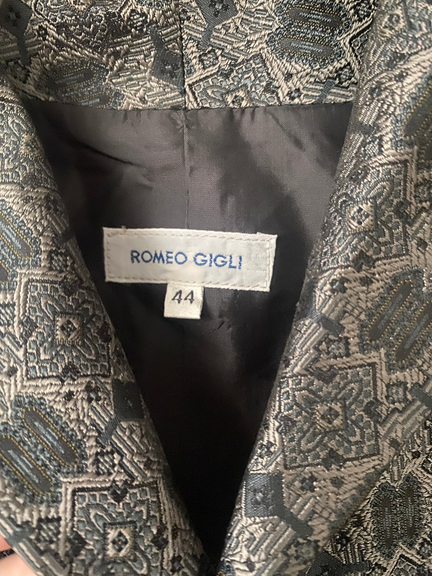 Romeo Gigli 1989 Silver Cropped Vest