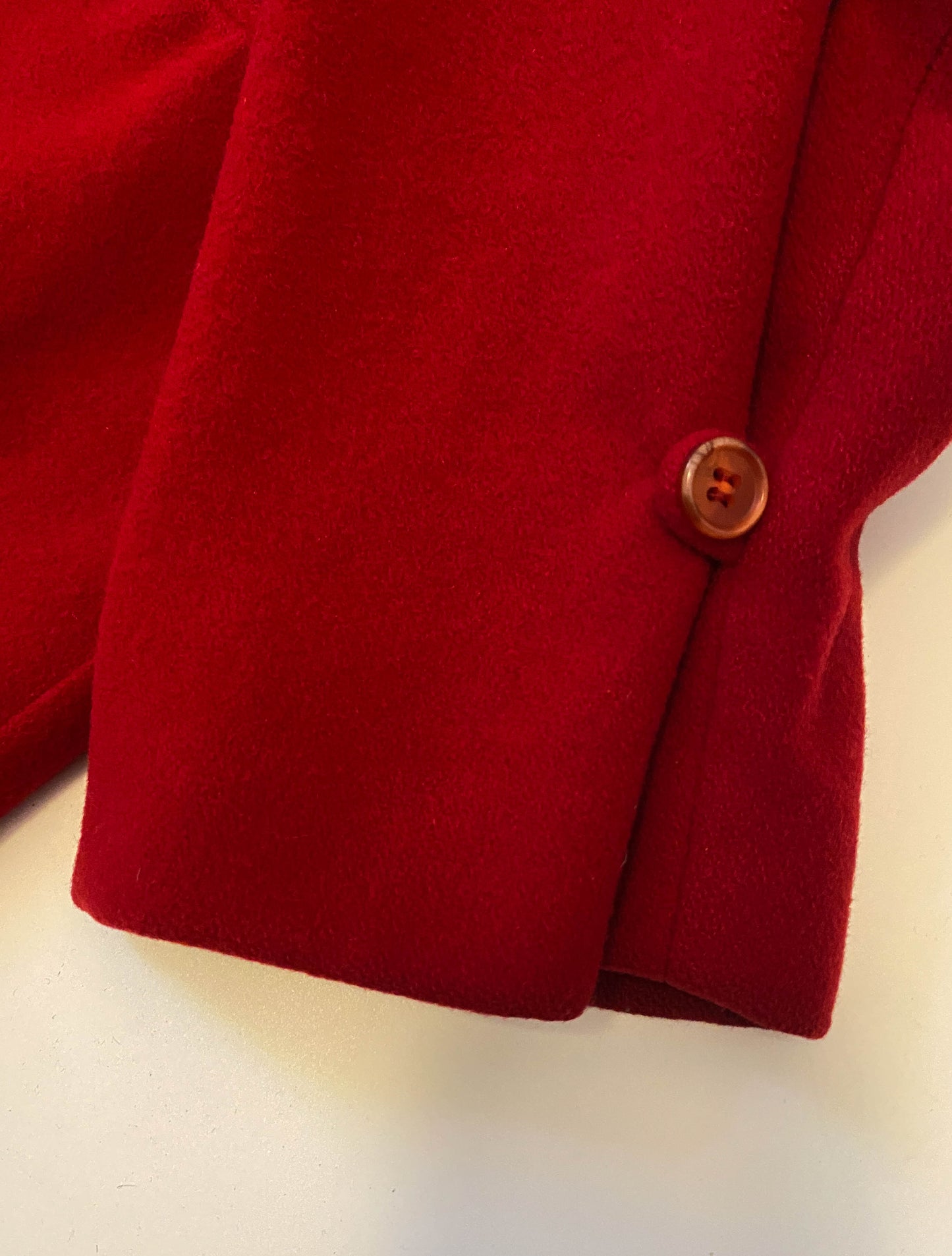 Dolce & Gabbana A/W 1990 Red Pointed Collar Coat