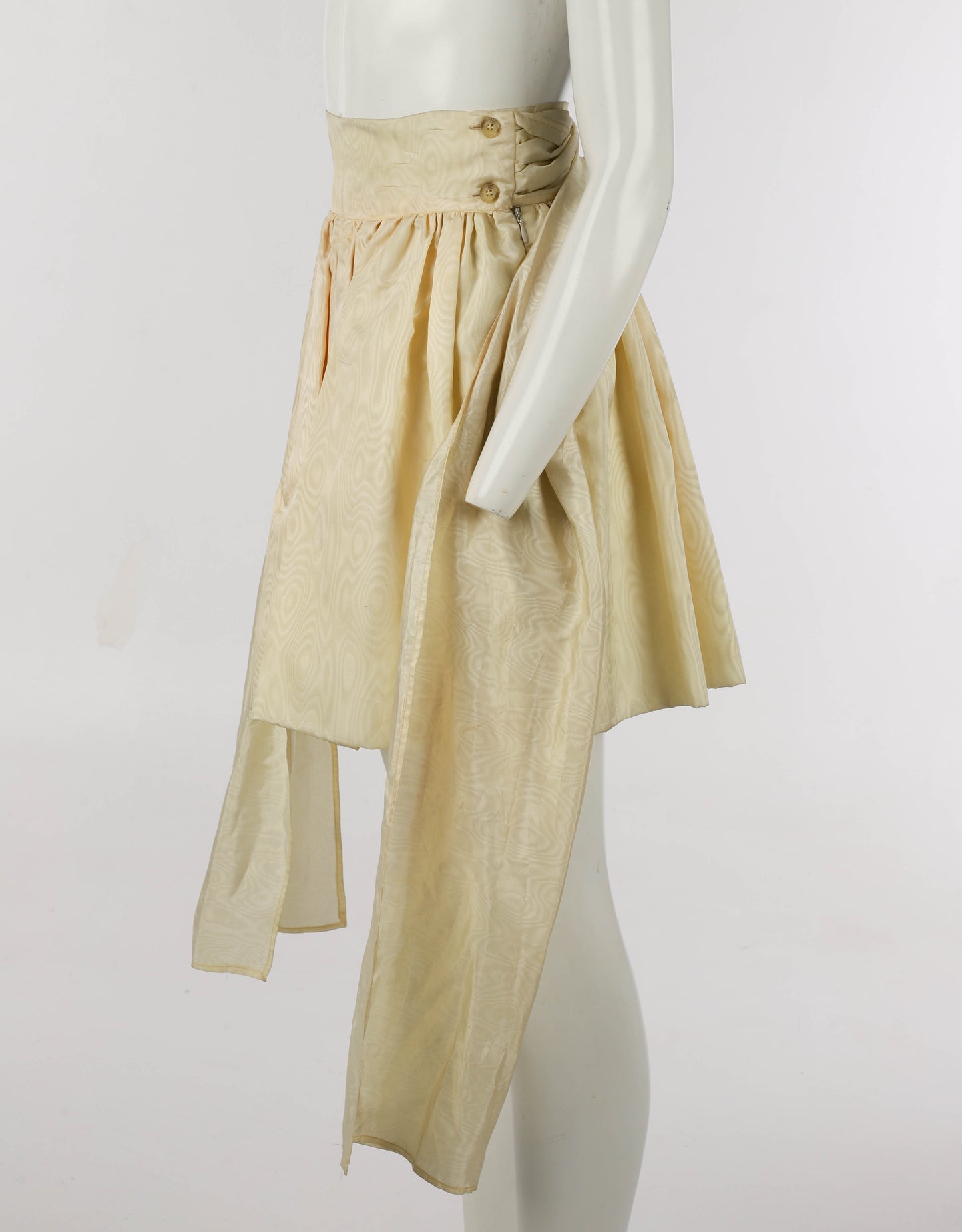 Dolce & Gabbana Champagne Silk Moire Skirt