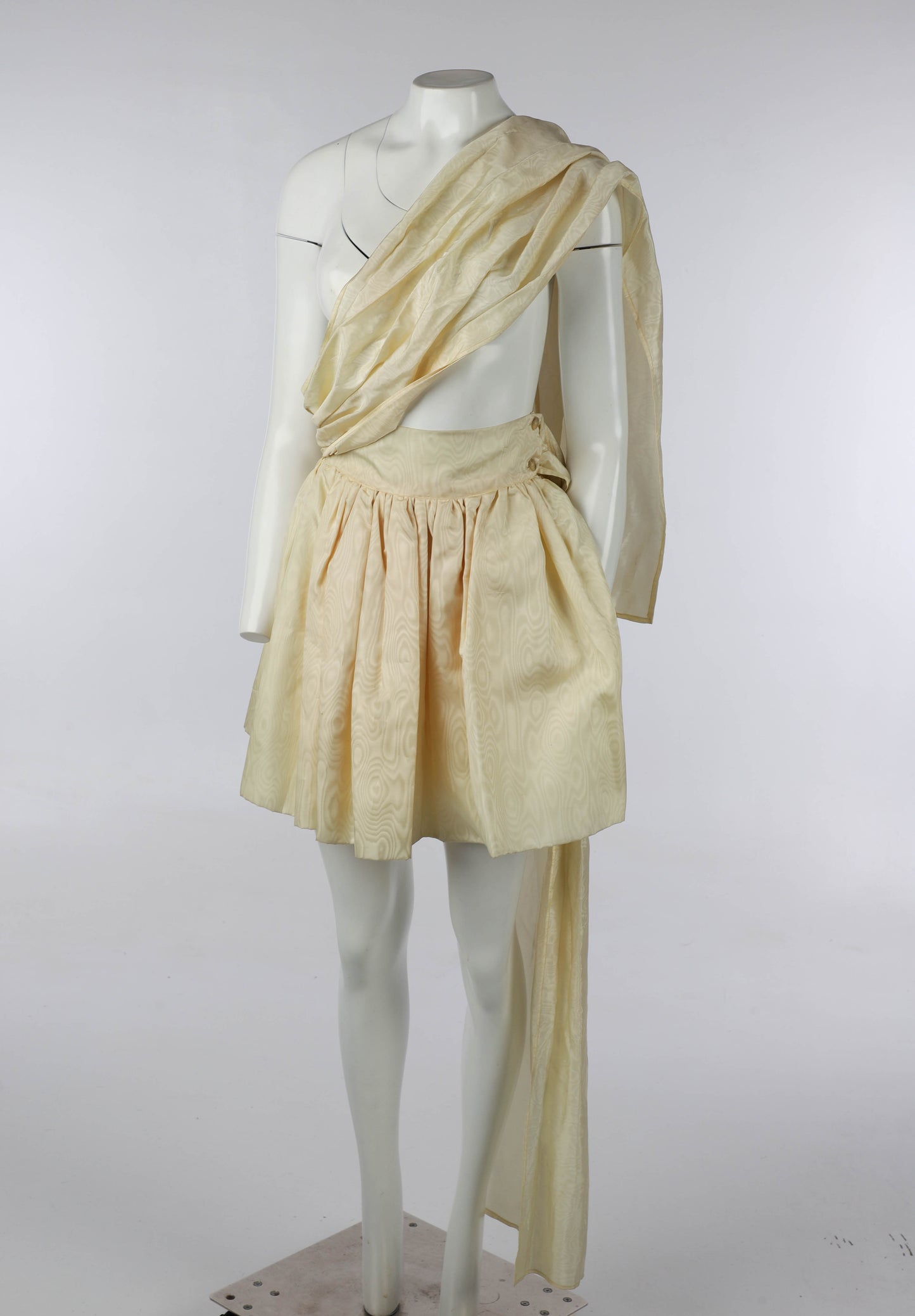 Dolce & Gabbana Champagne Silk Moire Skirt