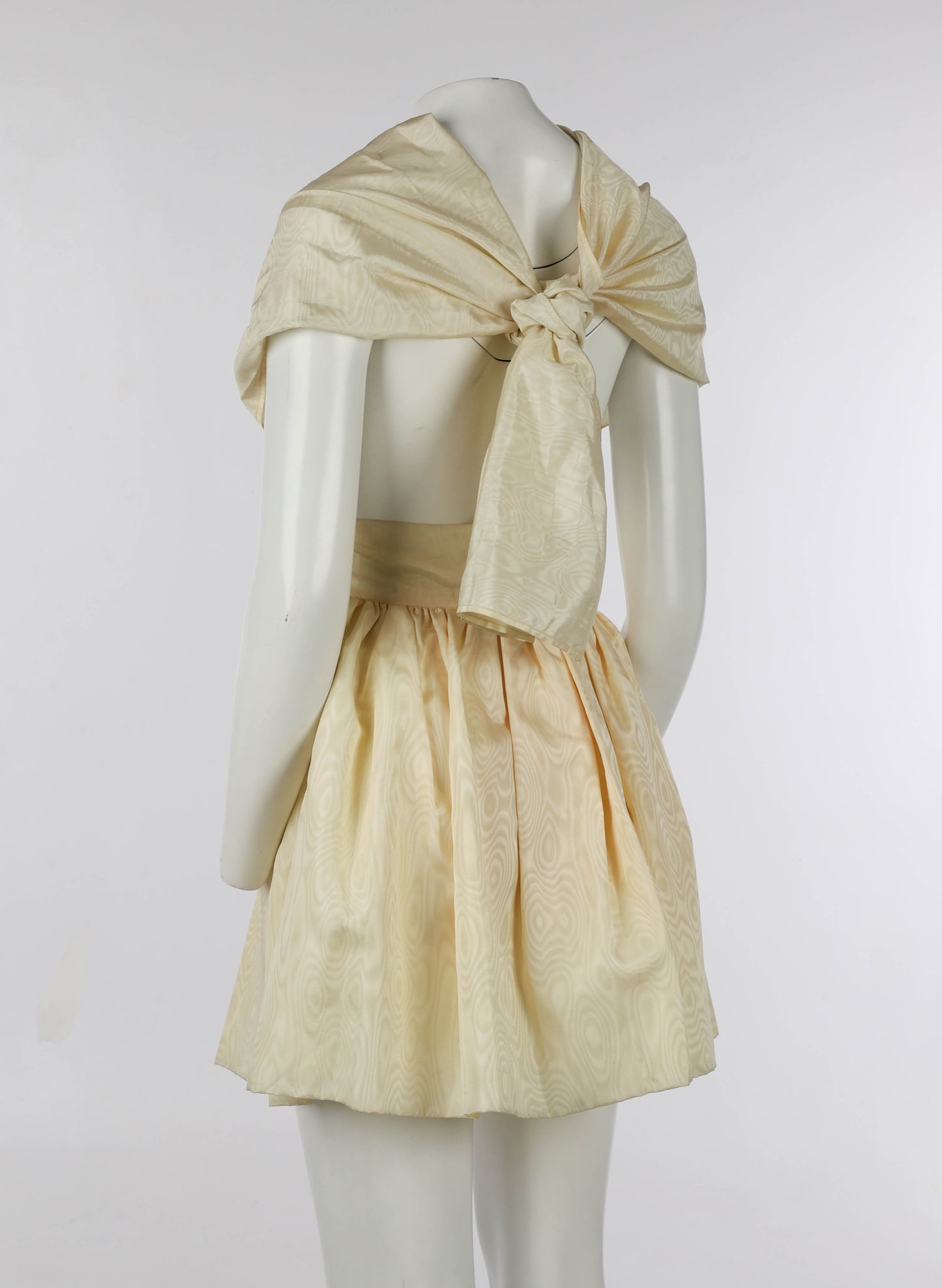 Dolce & Gabbana Champagne Silk Moire Skirt