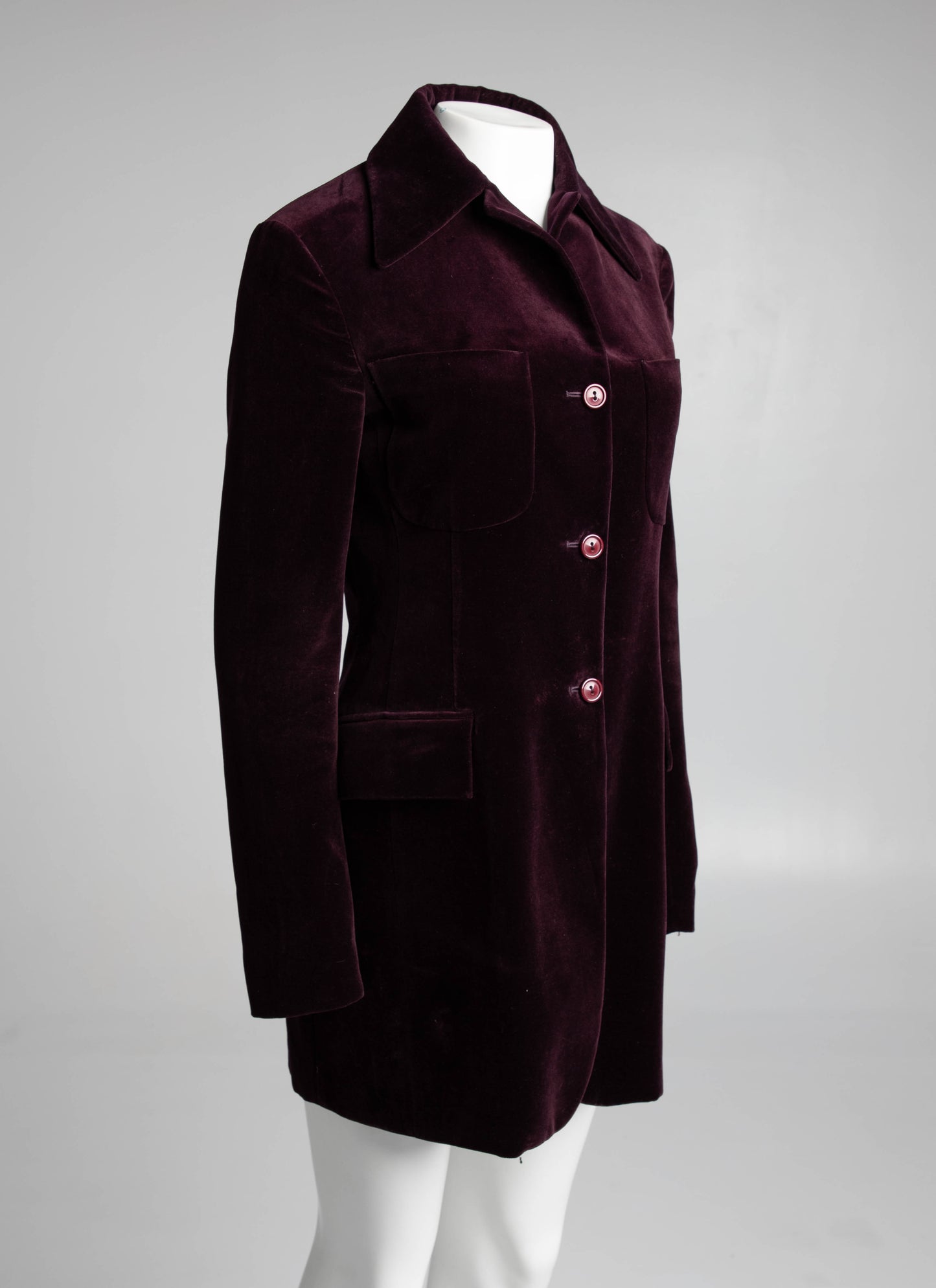 NN Studio Carla Sozzani Purple Velvet Jacket