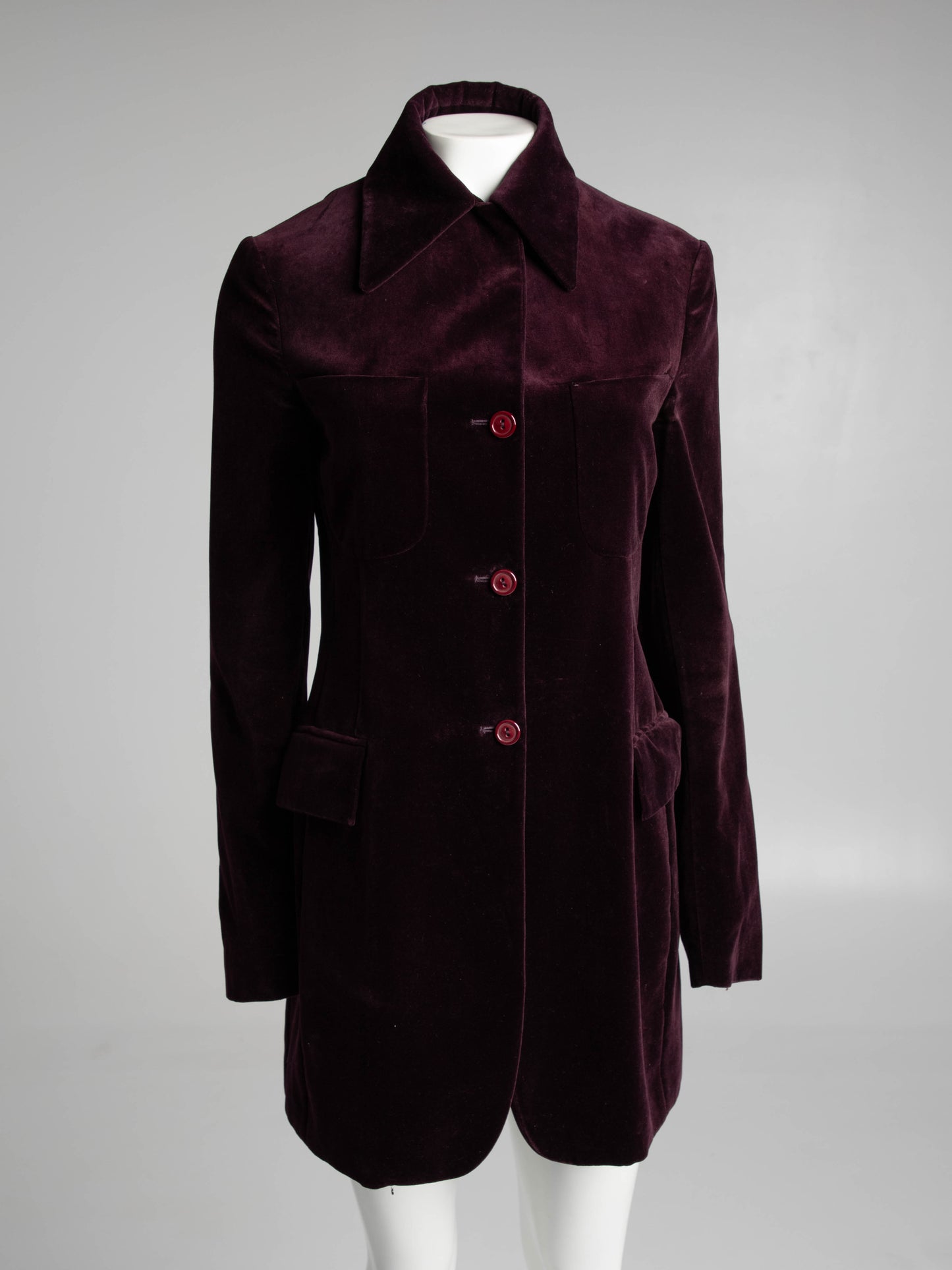 NN Studio Carla Sozzani Purple Velvet Jacket