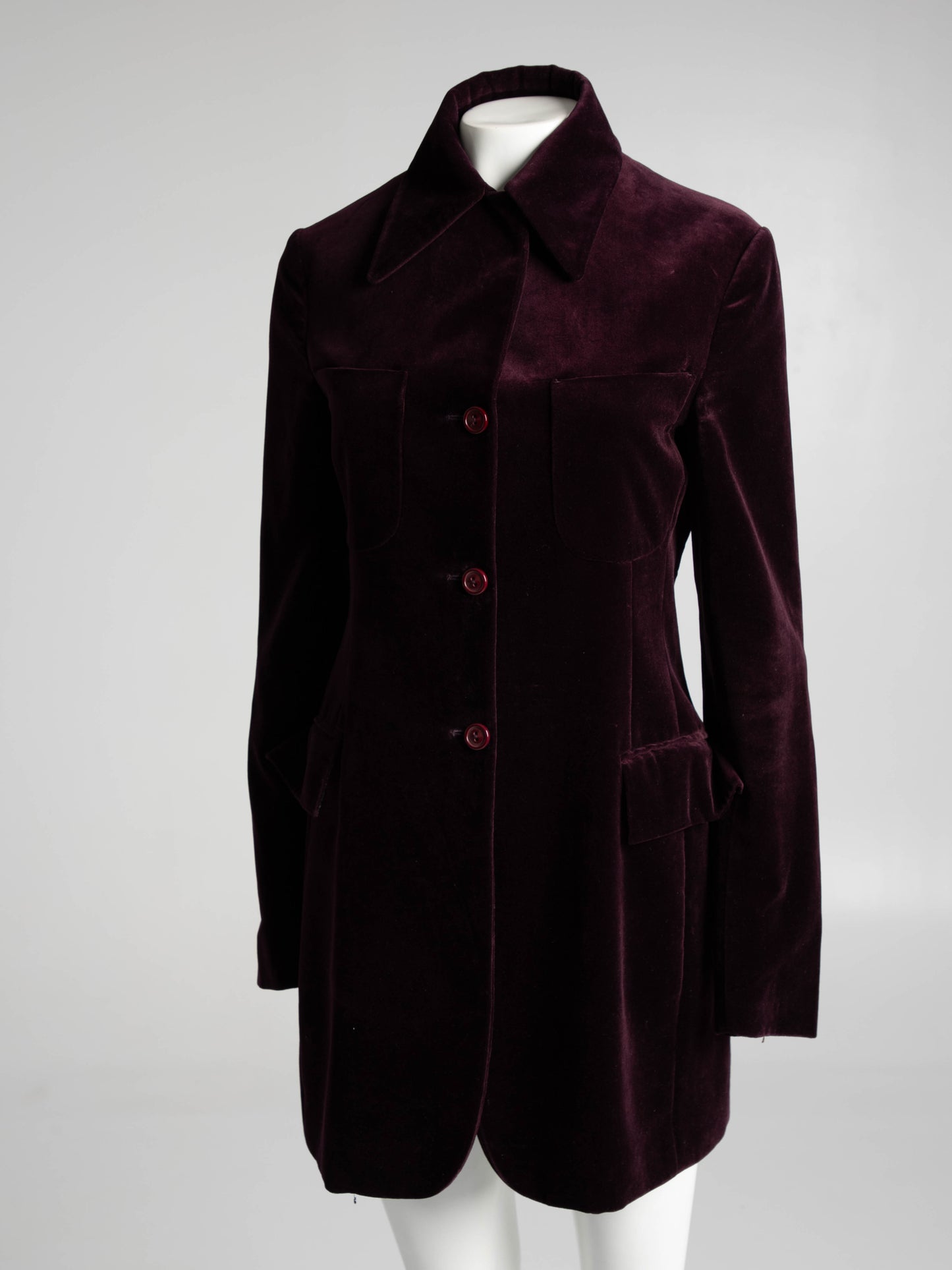 NN Studio Carla Sozzani Purple Velvet Jacket
