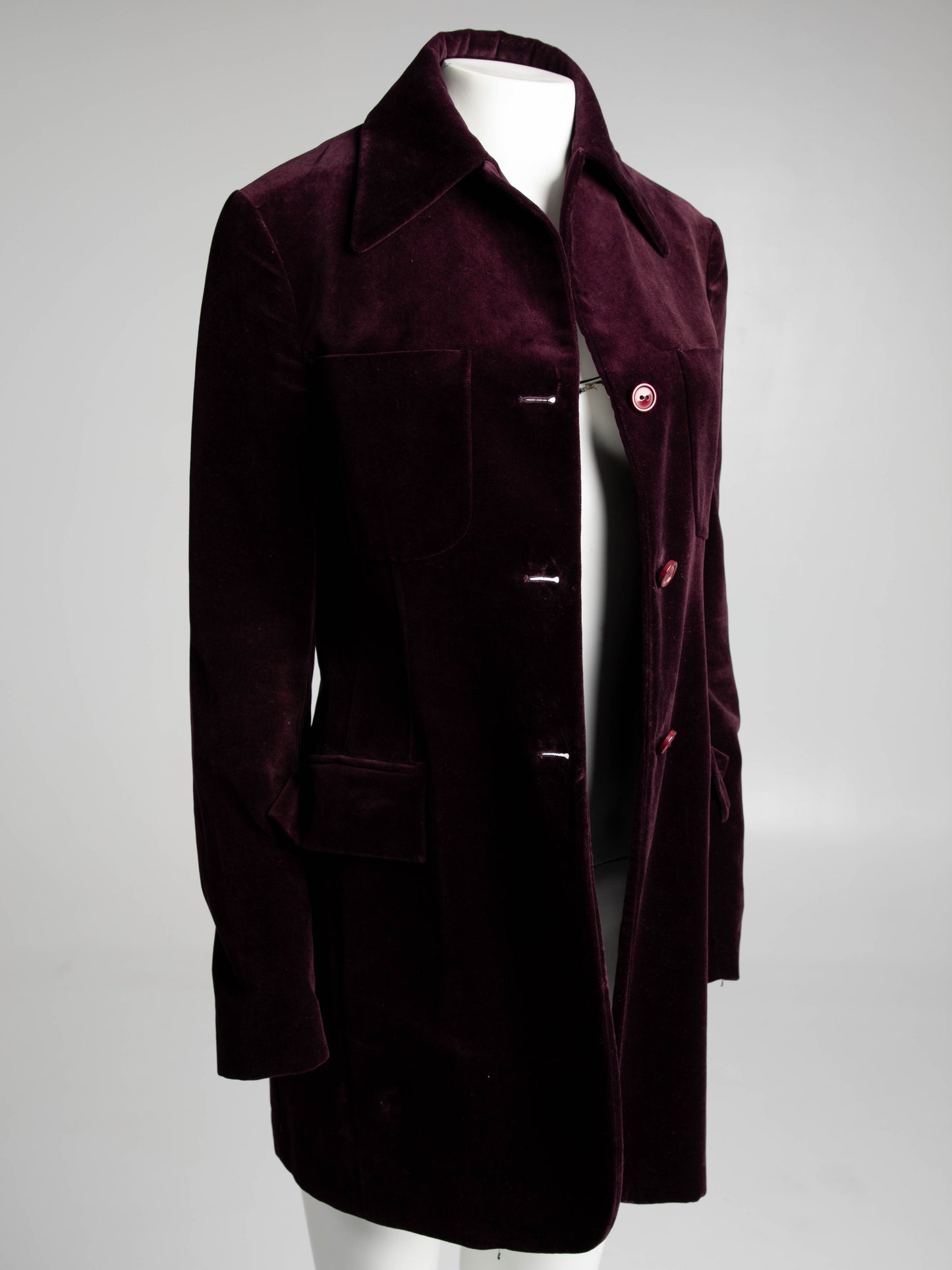 NN Studio Carla Sozzani Purple Velvet Jacket