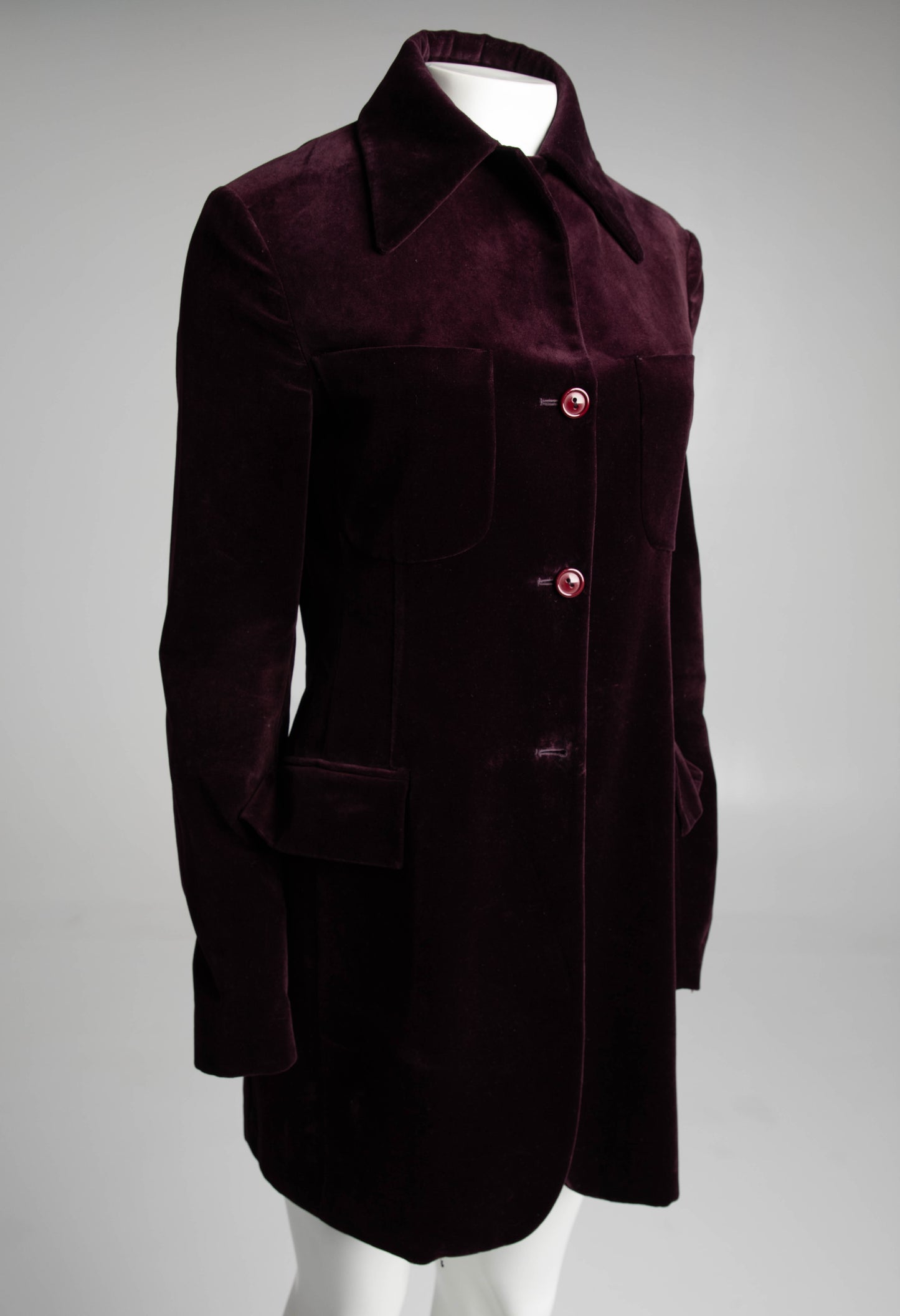NN Studio Carla Sozzani Purple Velvet Jacket