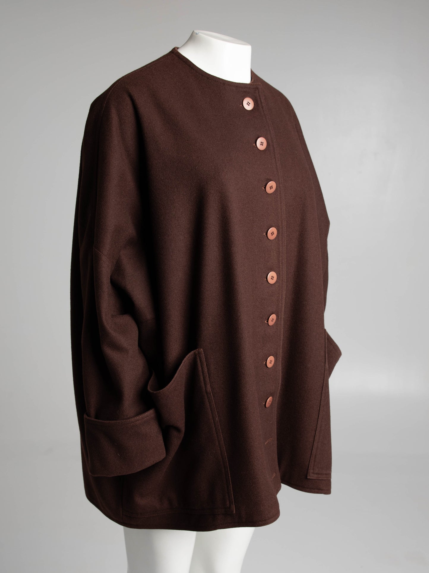 Dolce & Gabbana Brown Wool Coat Circa 80s