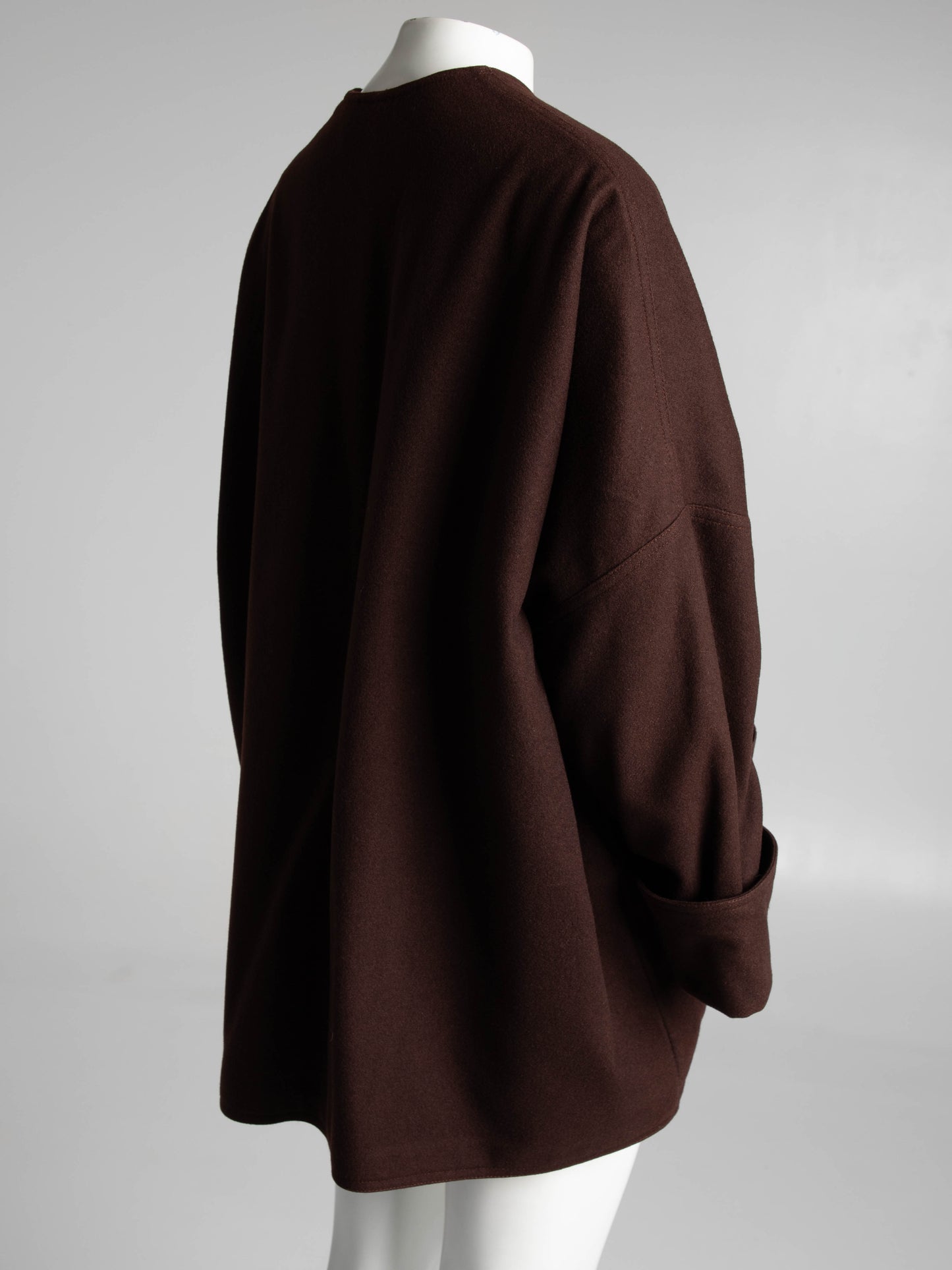 Dolce & Gabbana Brown Wool Coat Circa 80s