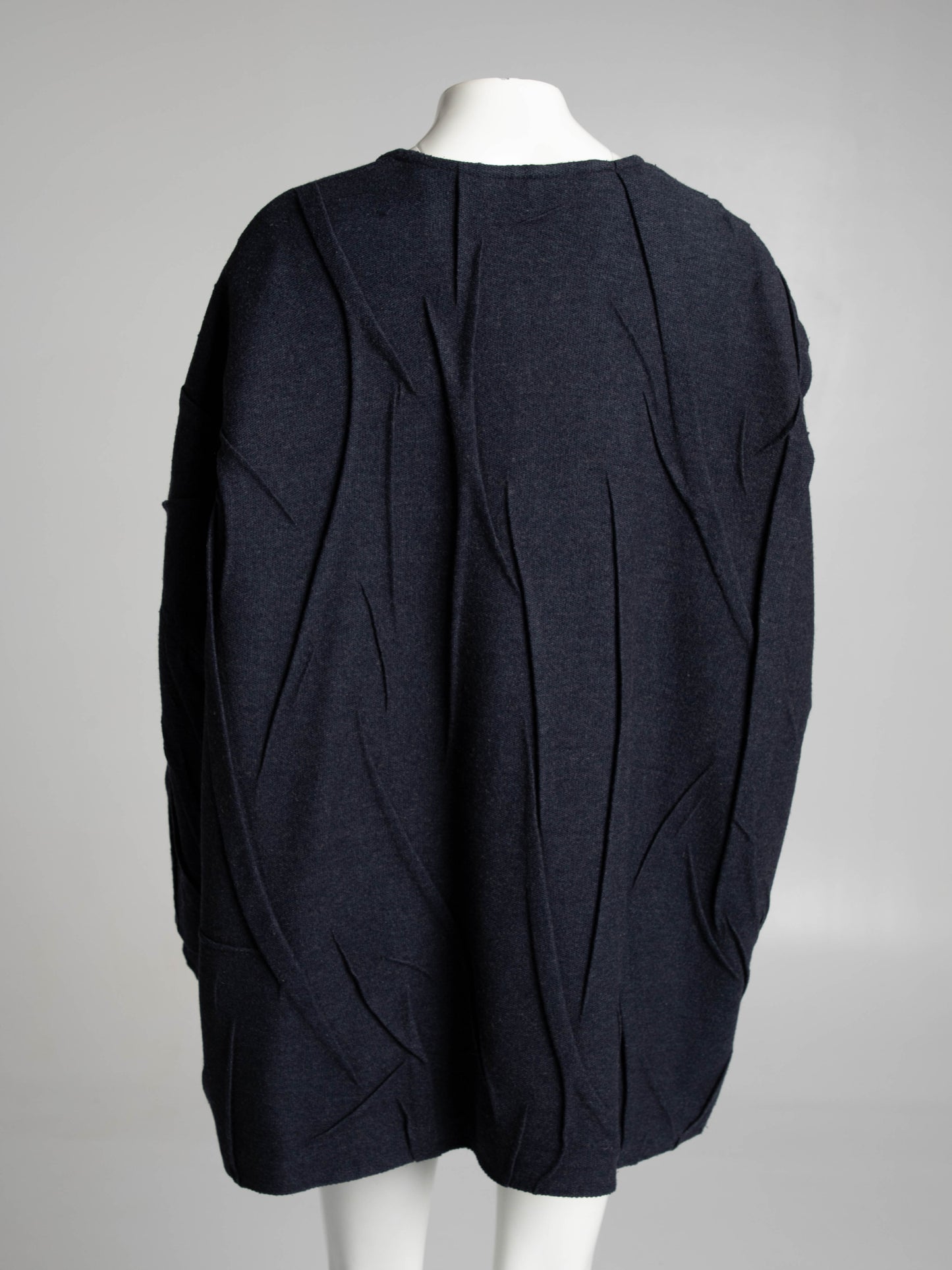 Dolce & Gabbana Grey Creased Coat Circa 80s