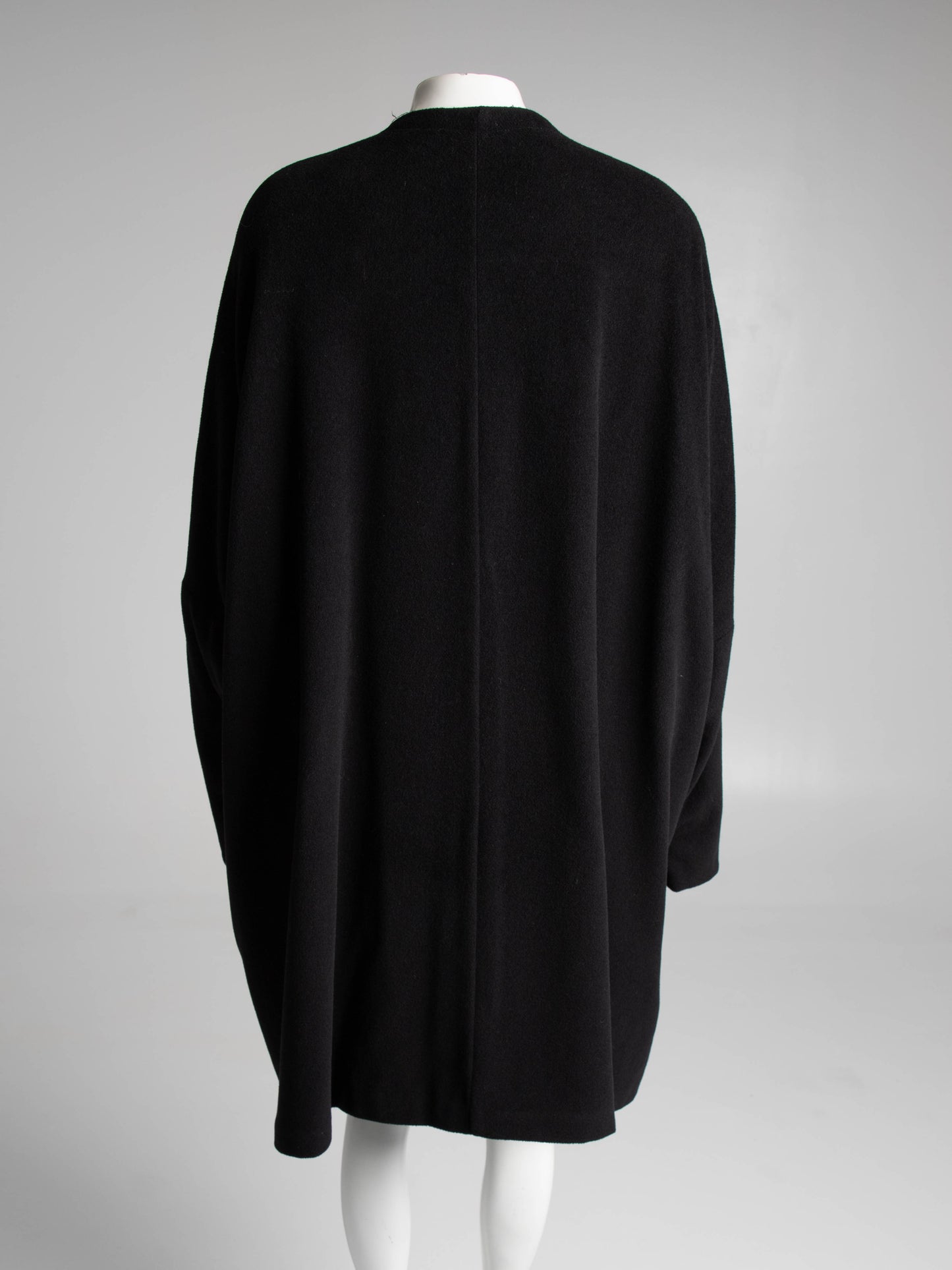 Dolce & Gabbana A/W 1990 Oversize Layered Black Wool Coat