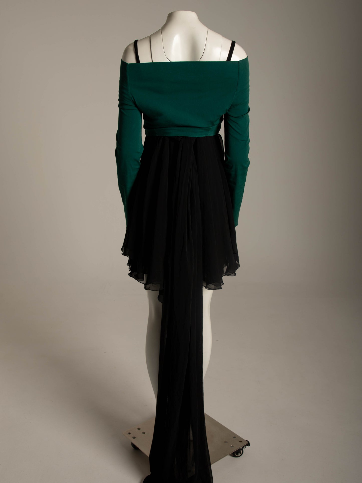 Dolce & Gabbana S/S 1991 Dark Green Stretch Cotton Top
