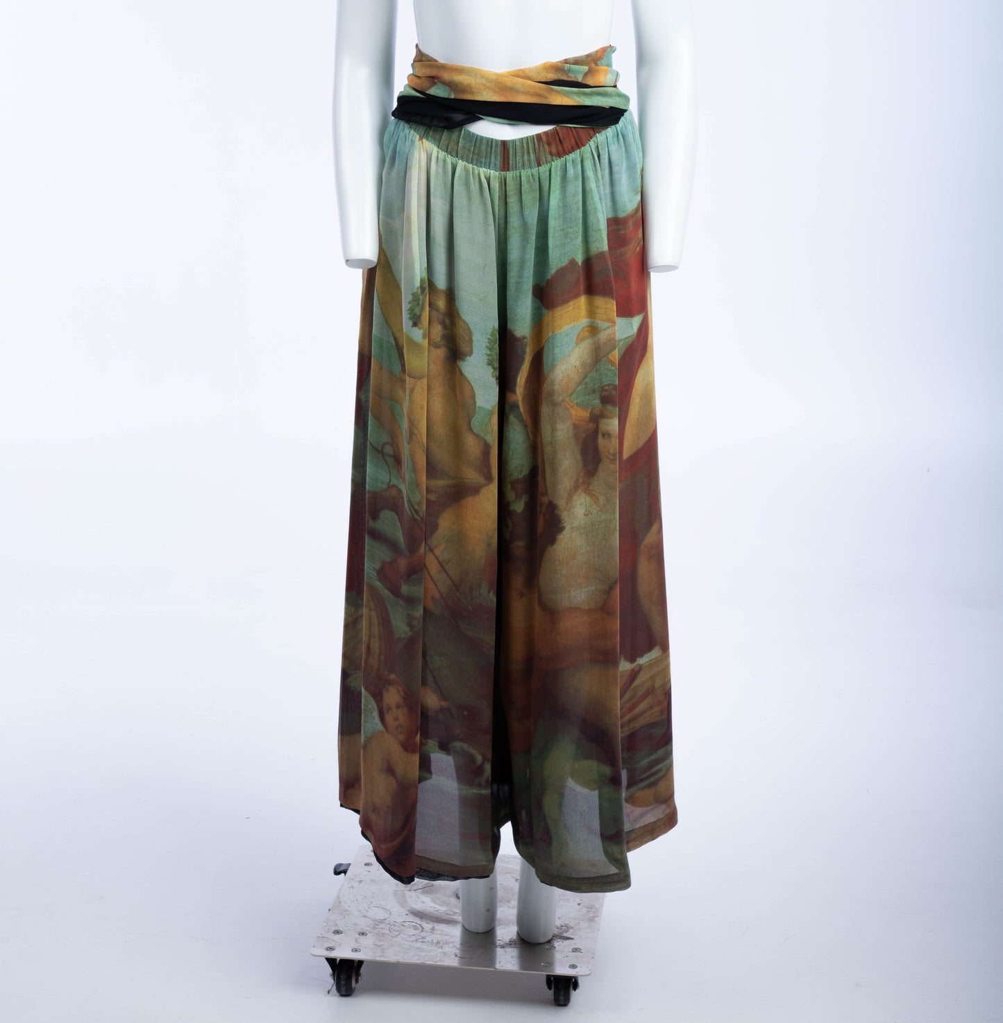 Dolce & Gabbana S/S 1990 Silk Trouser Printed with Raphael's 'Triumph of Galatea'