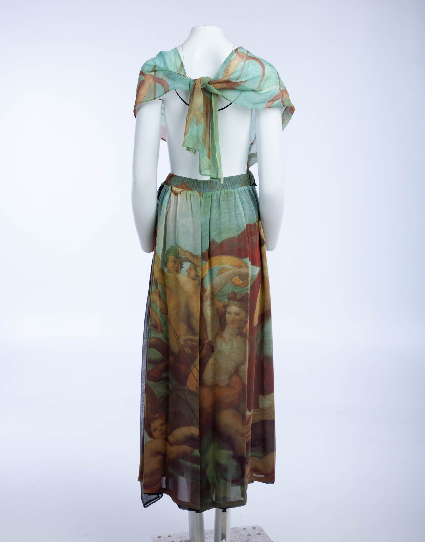 Dolce & Gabbana S/S 1990 Silk Trouser Printed with Raphael's 'Triumph of Galatea'