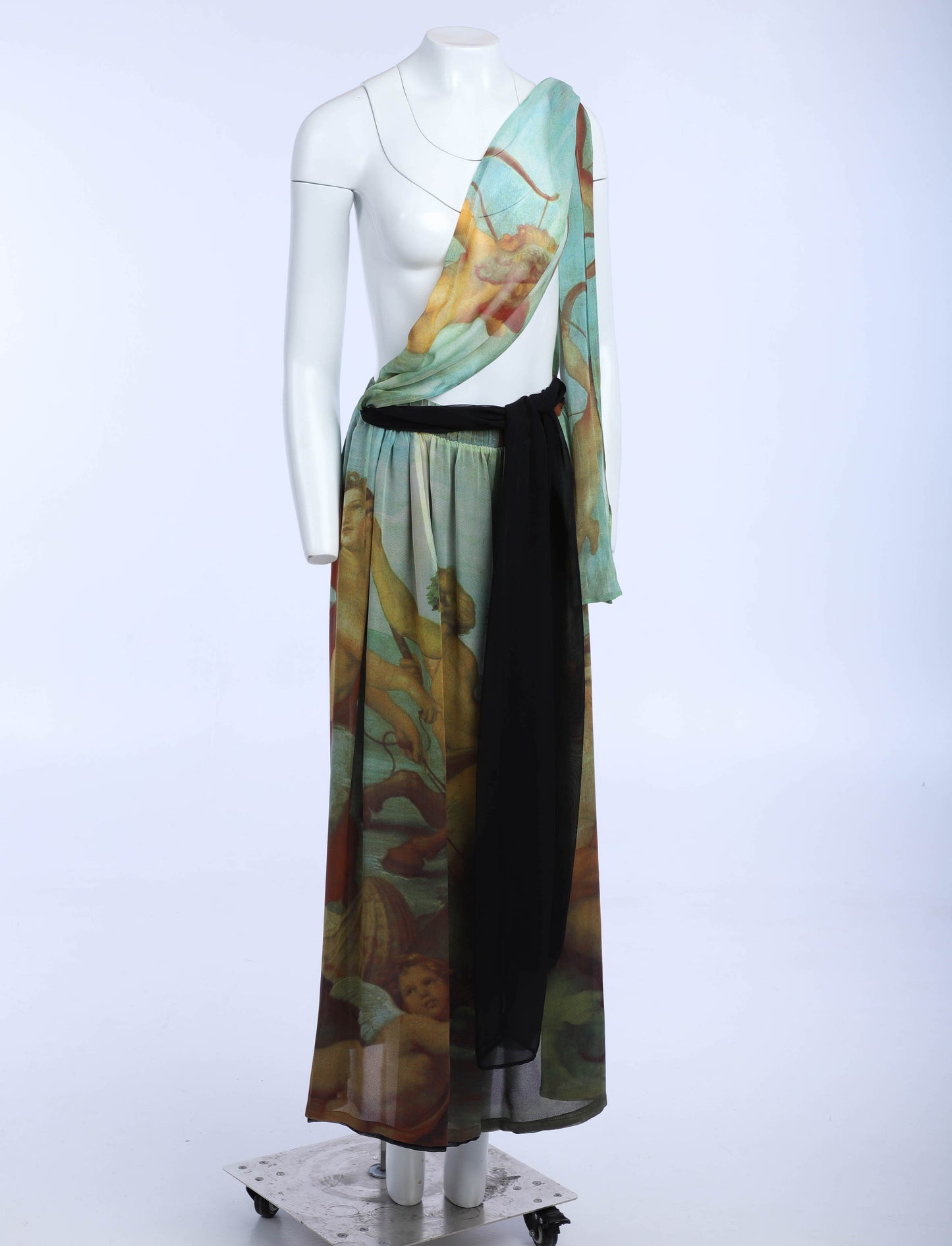Dolce & Gabbana S/S 1990 Silk Trouser Printed with Raphael's 'Triumph of Galatea'