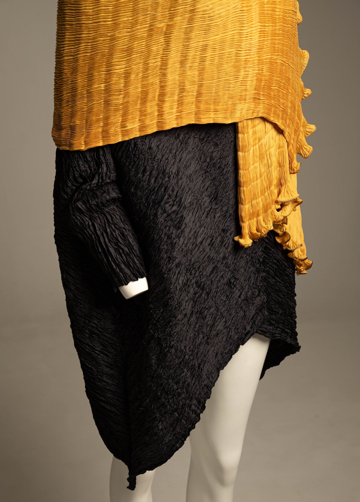 Fortuny Venetia Studium Golden Plissé Shawl