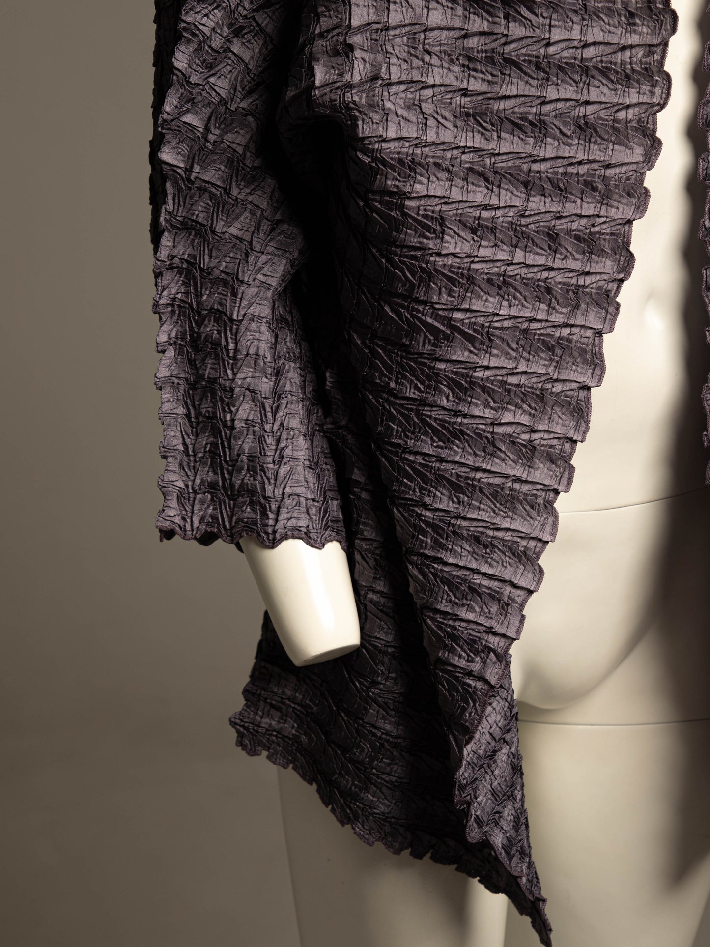 Ray Harris London Purple Crinkle Pleated Jacket