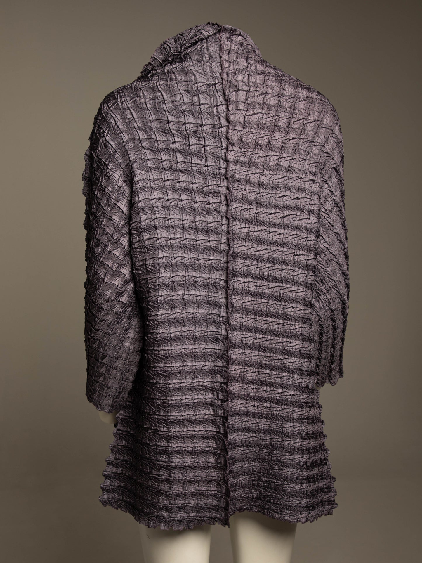 Ray Harris London Purple Crinkle Pleated Jacket