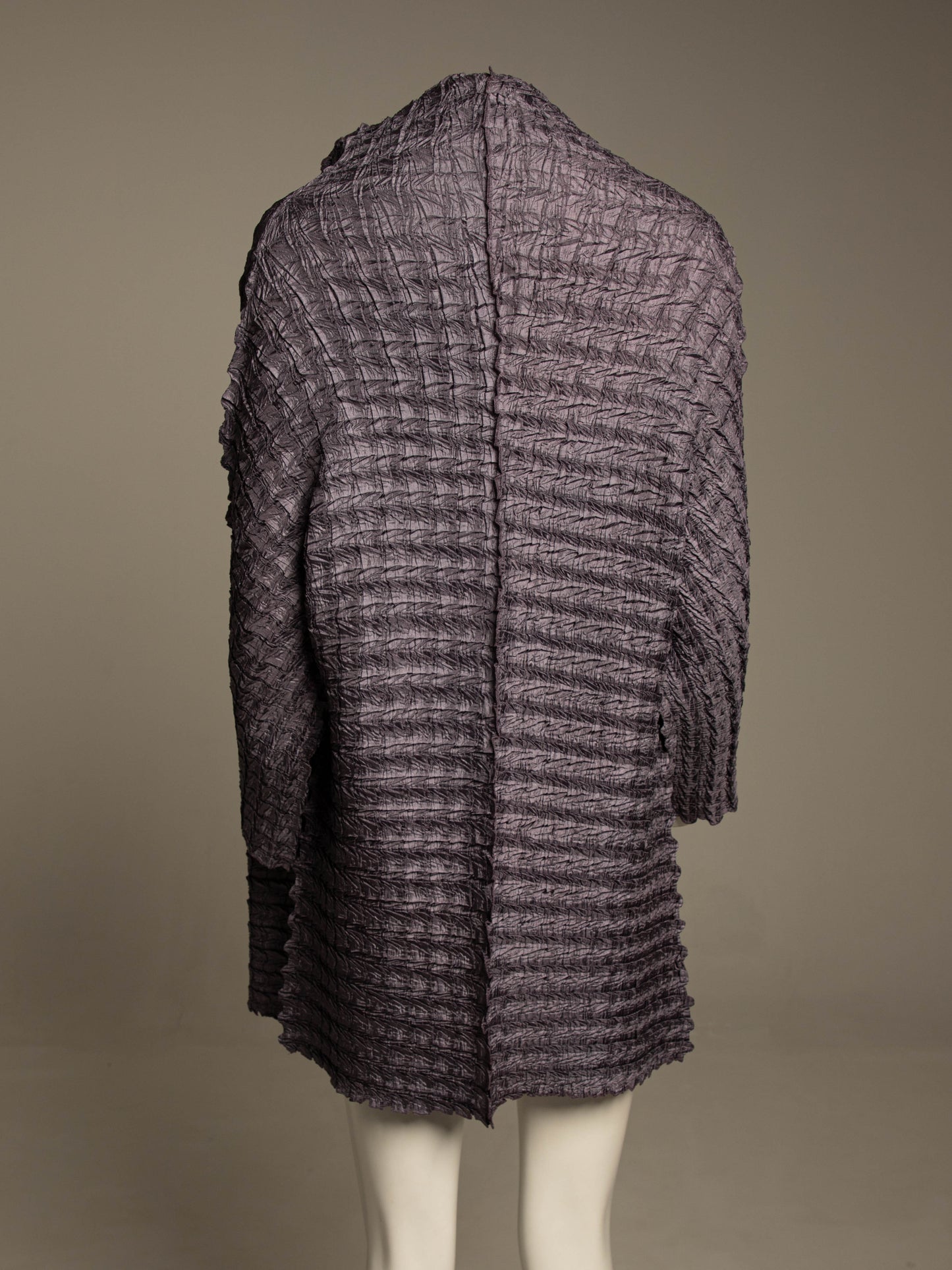 Ray Harris London Purple Crinkle Pleated Jacket