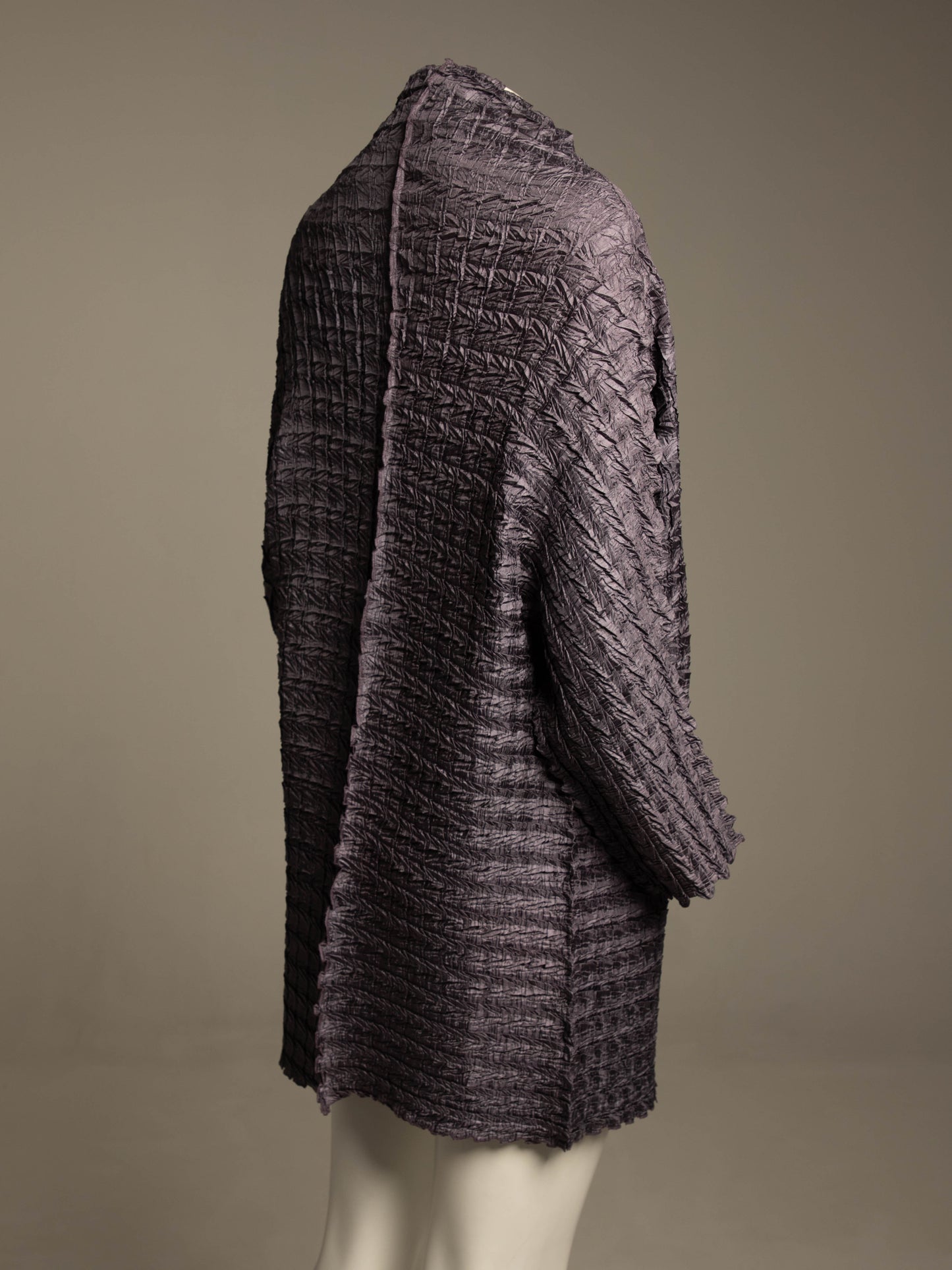 Ray Harris London Purple Crinkle Pleated Jacket