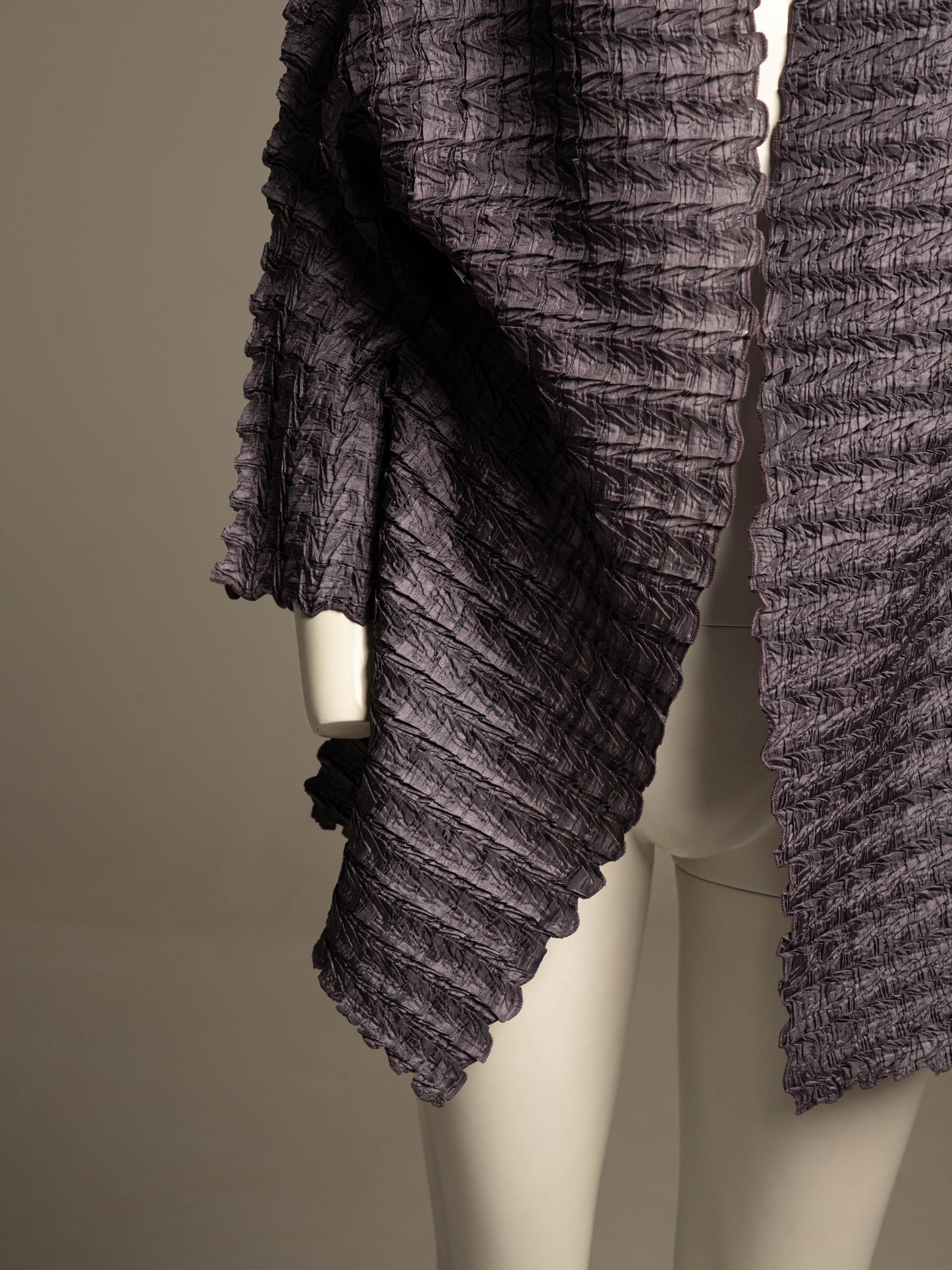 Ray Harris London Purple Crinkle Pleated Jacket