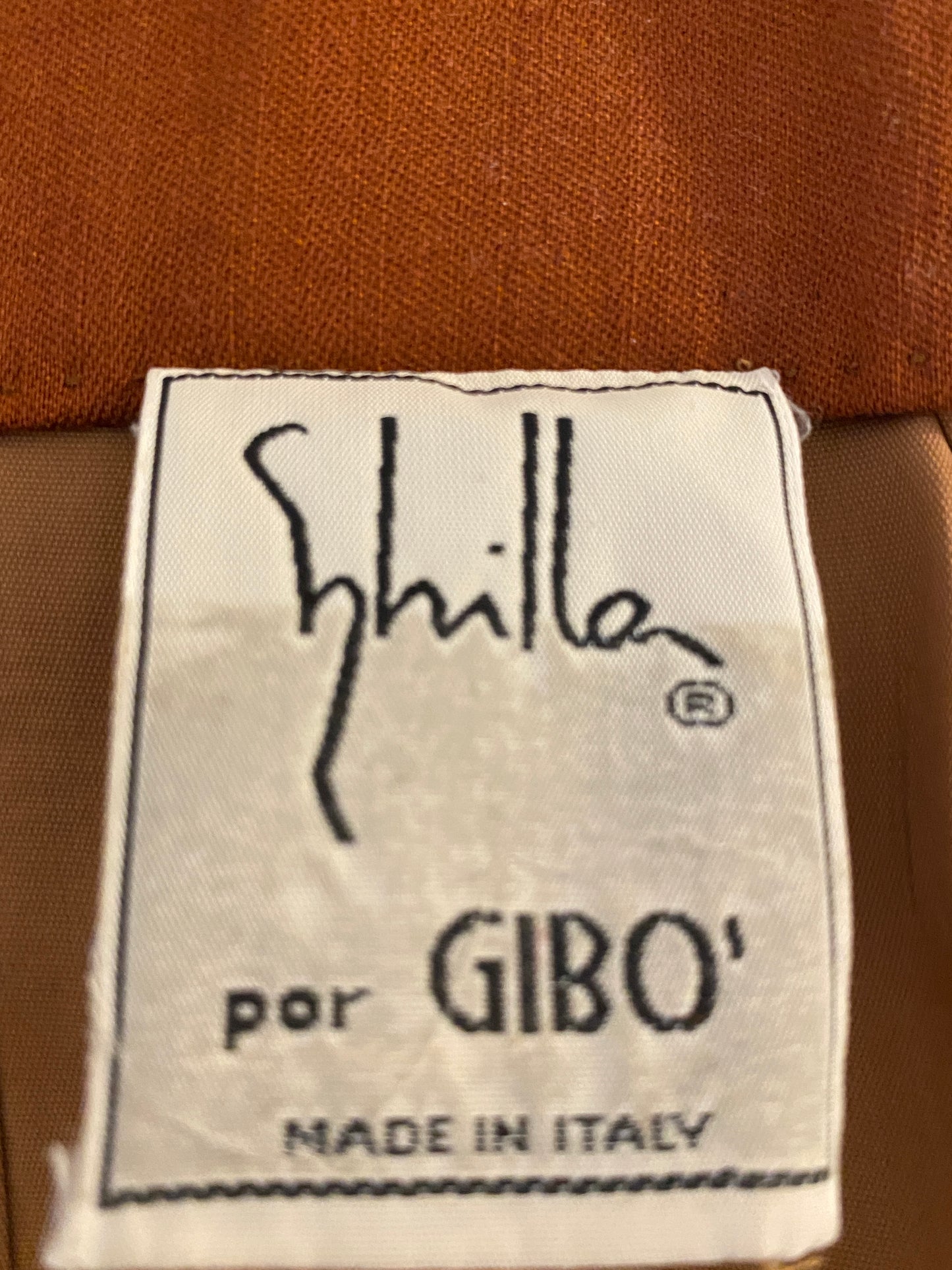 Sybilla Por Gibo Brown Wool High Waisted Skirt