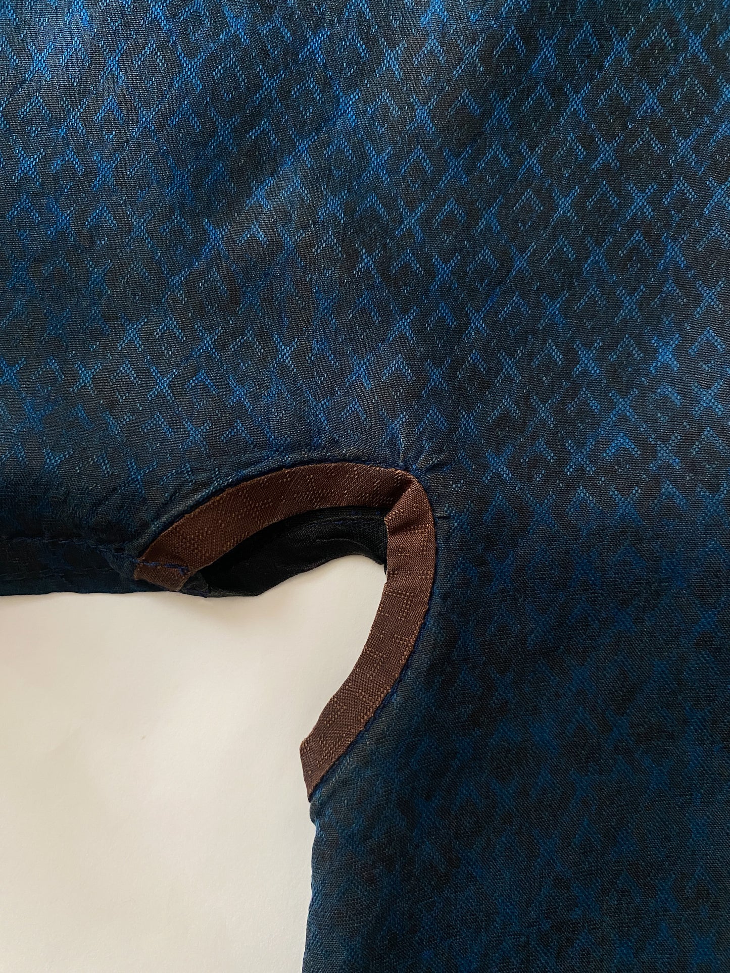 Sophie Hong Tunic Indigo Hand Dyed Silk Blouse
