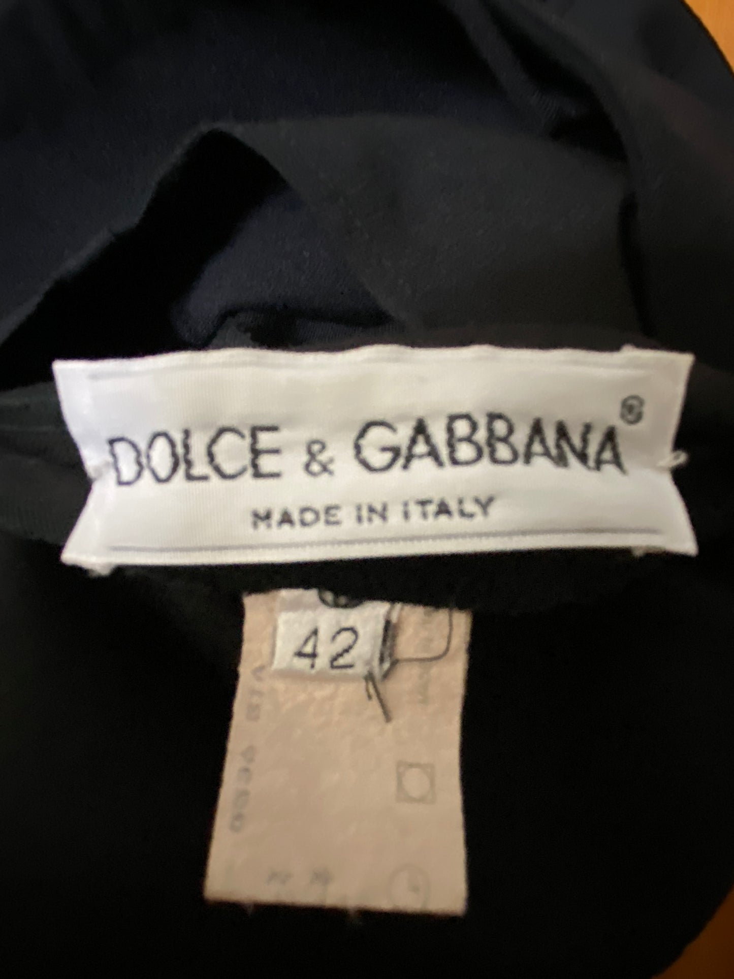 Dolce & Gabbana 1991 Black Jacket Dress