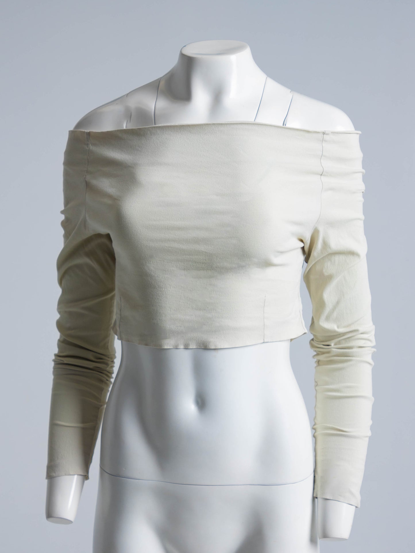 Dolce & Gabbana S/S 1991 Pale Blue Stretch Cotton Top