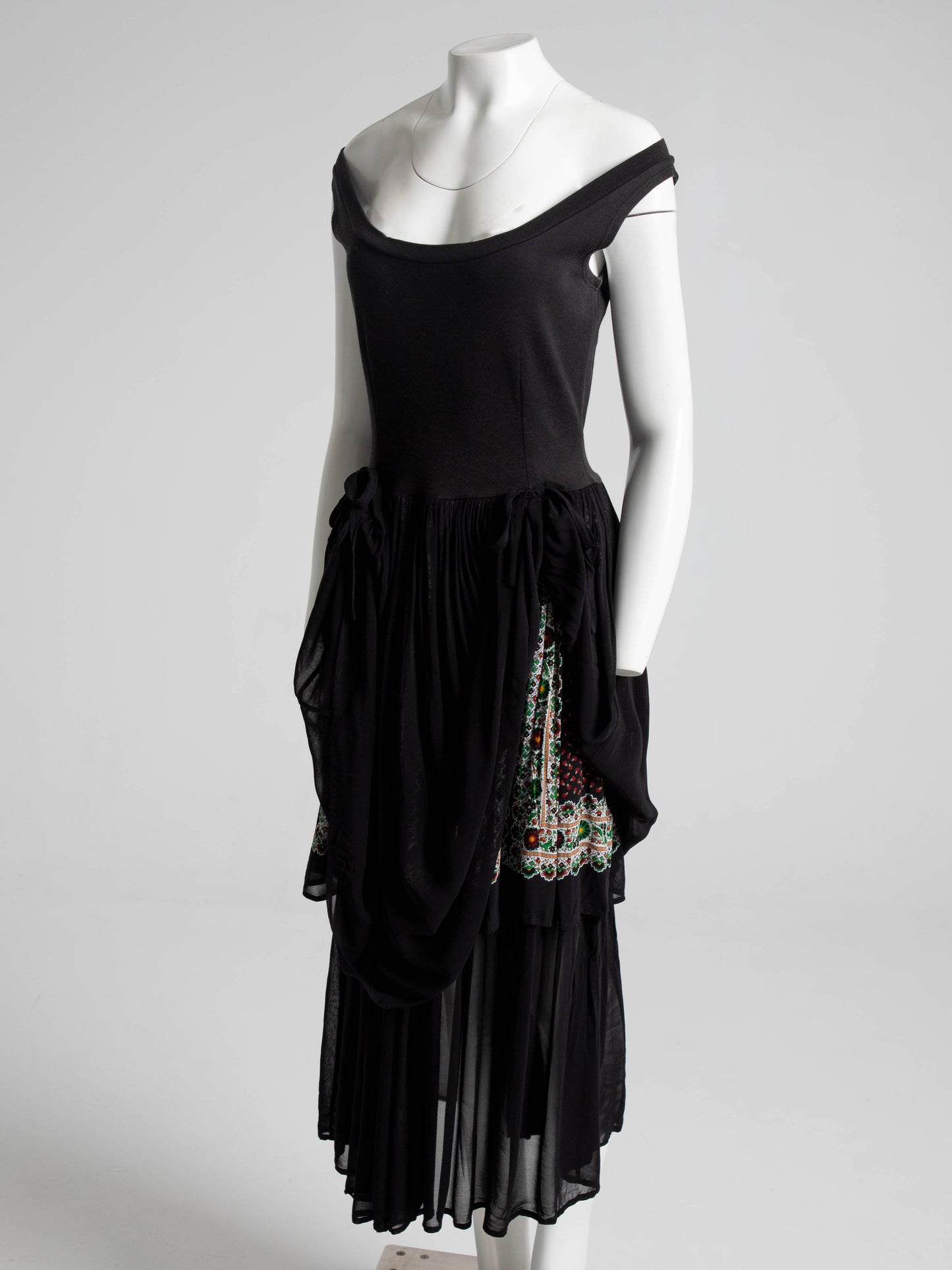 Dolce & Gabbana 1980s Black Layered Dress