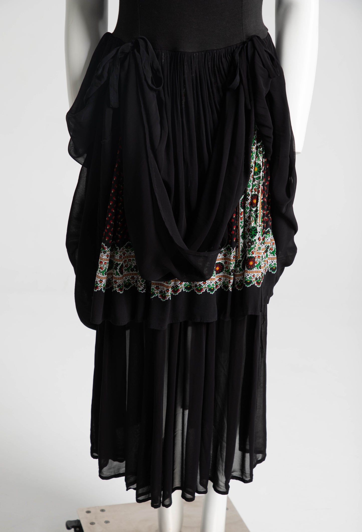 Dolce & Gabbana 1980s Black Layered Dress