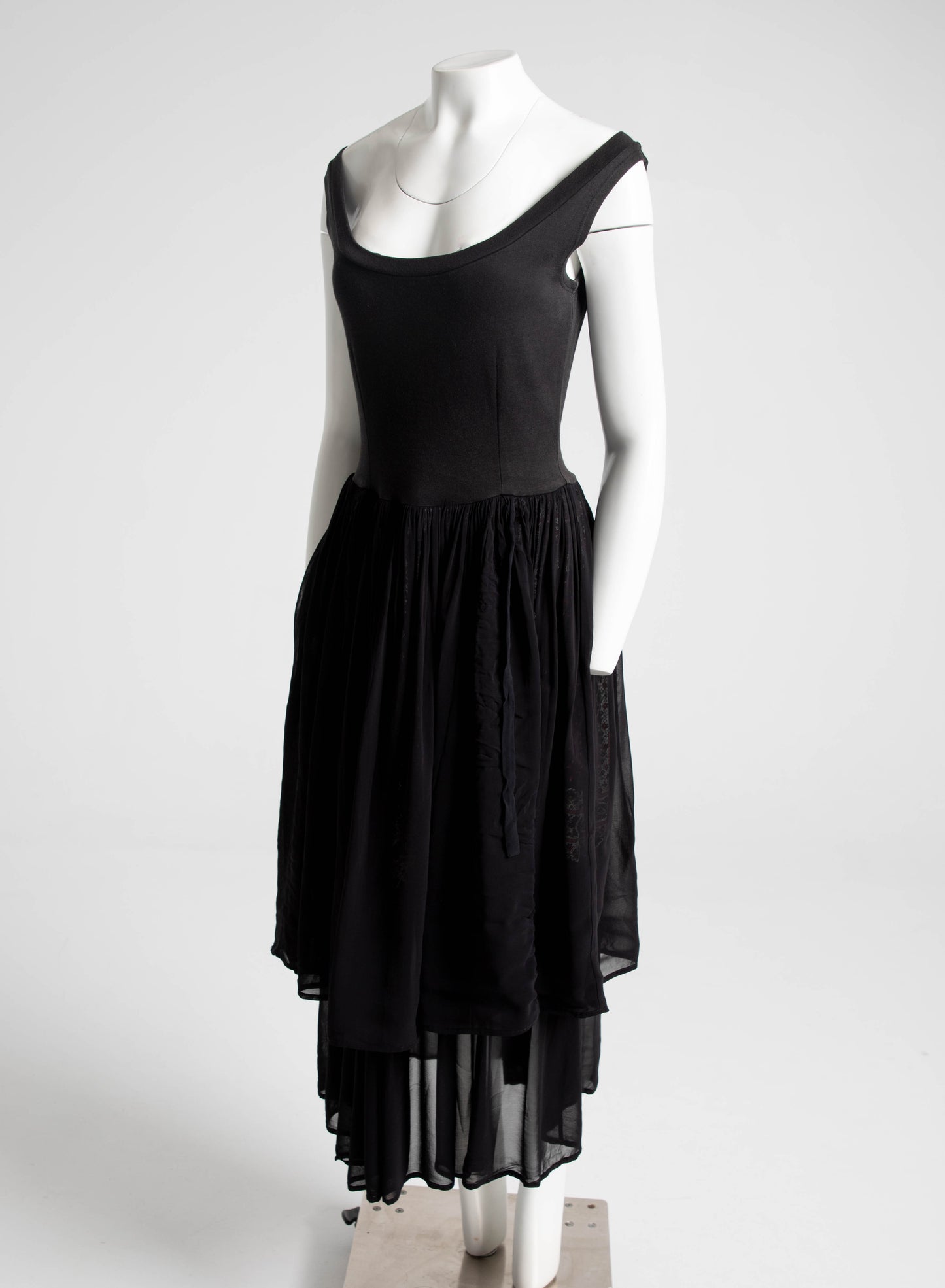 Dolce & Gabbana 1980s Black Layered Dress