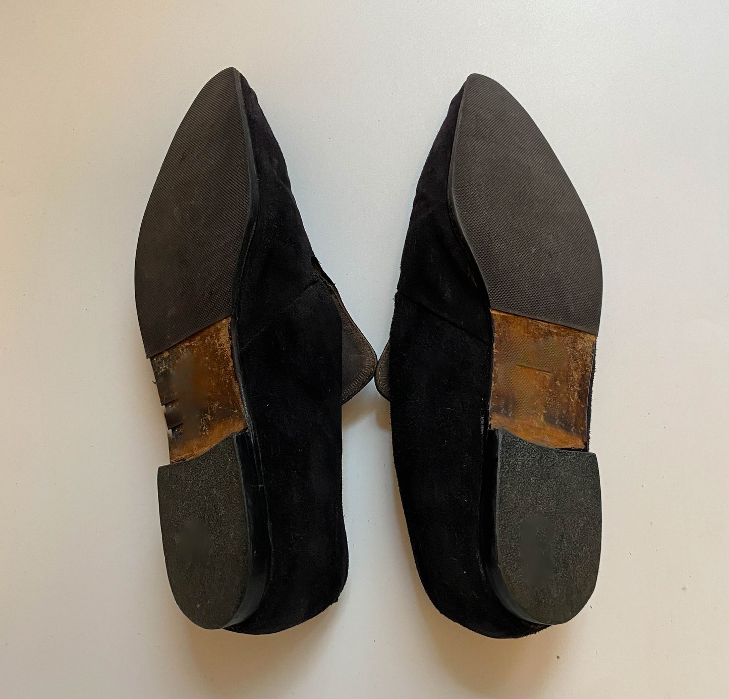 Freelance Baroque Black Suede Flats