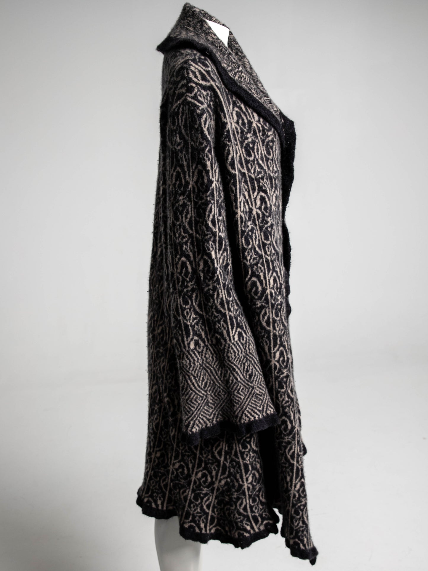 Lainey Keogh Celtic Design Cashmere Long Cardigan