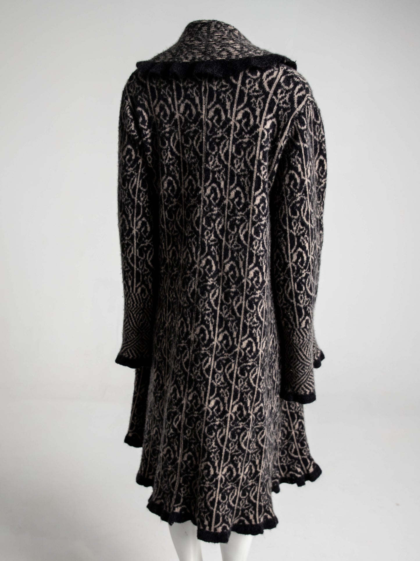 Lainey Keogh Celtic Design Cashmere Long Cardigan
