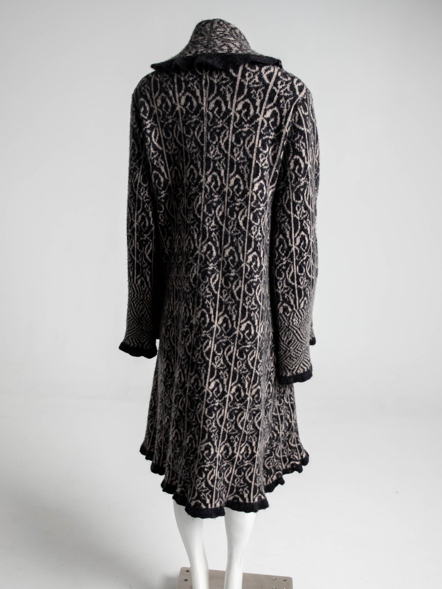 Lainey Keogh Celtic Design Cashmere Long Cardigan