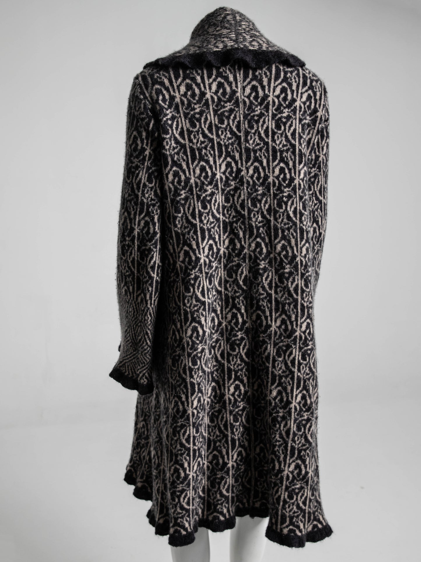 Lainey Keogh Celtic Design Cashmere Long Cardigan